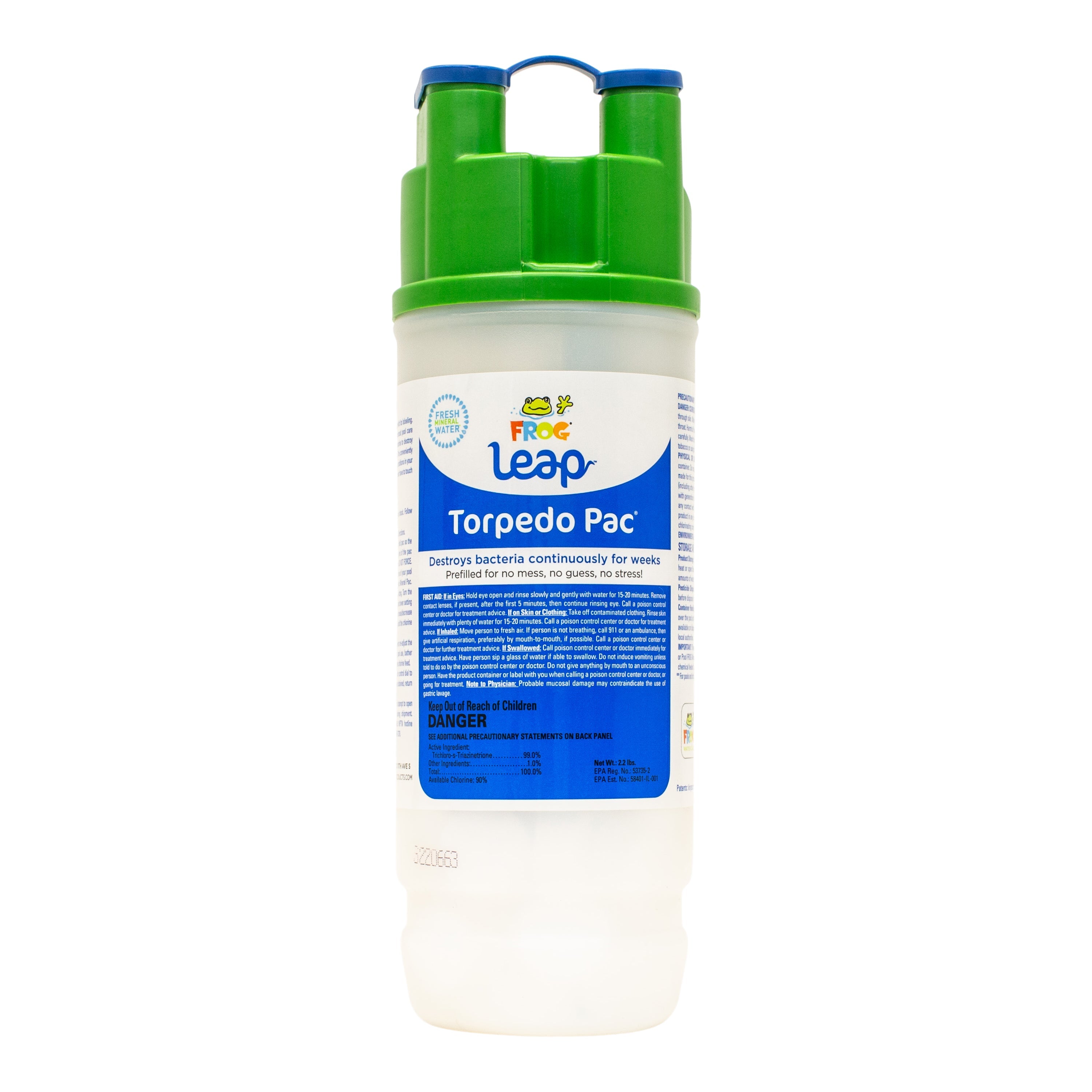 Frog Leap Torpedo Pac Chlorine Delivery System For Pools