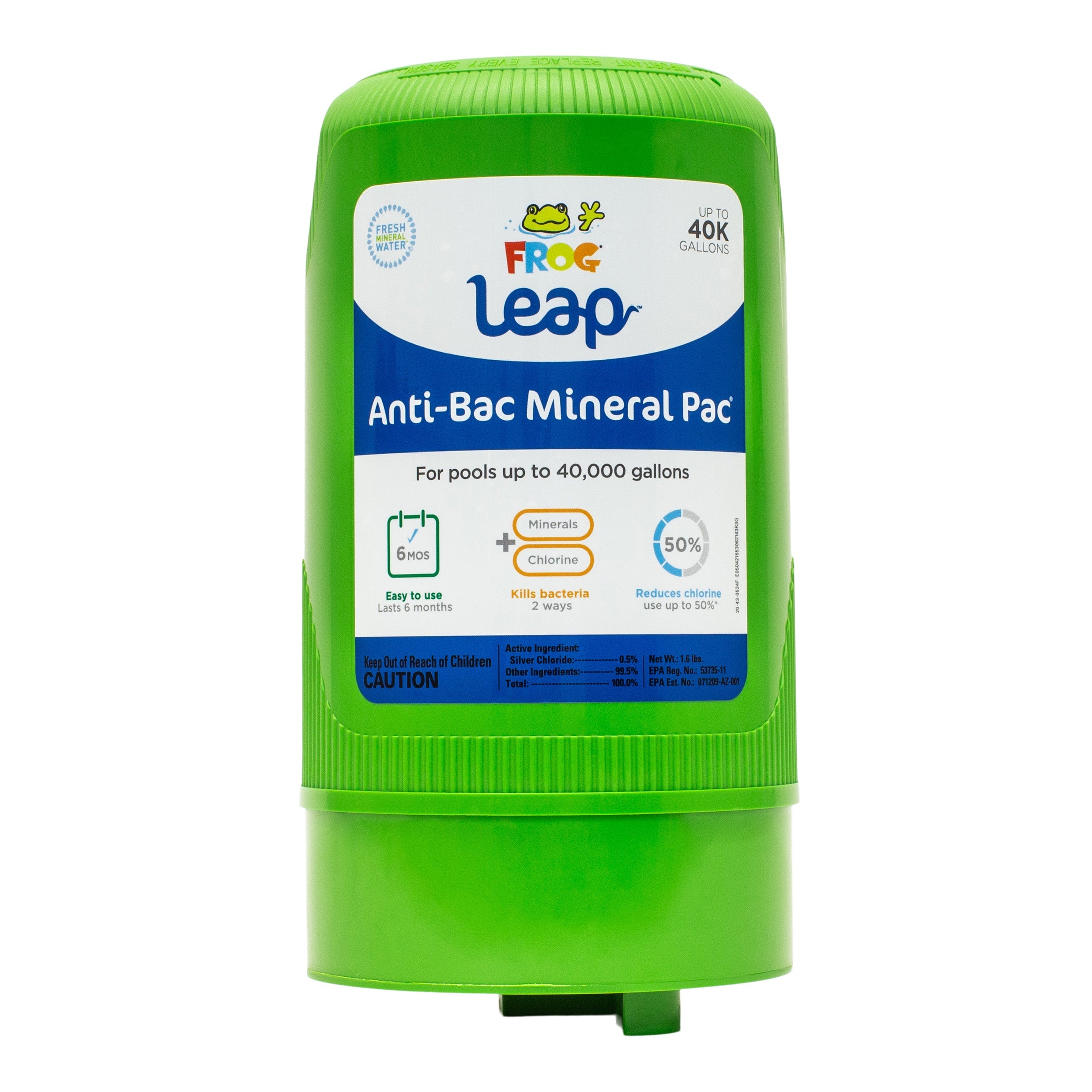 Frog Leap Anti Bac Mineral Pac For Cleaner Pool Water