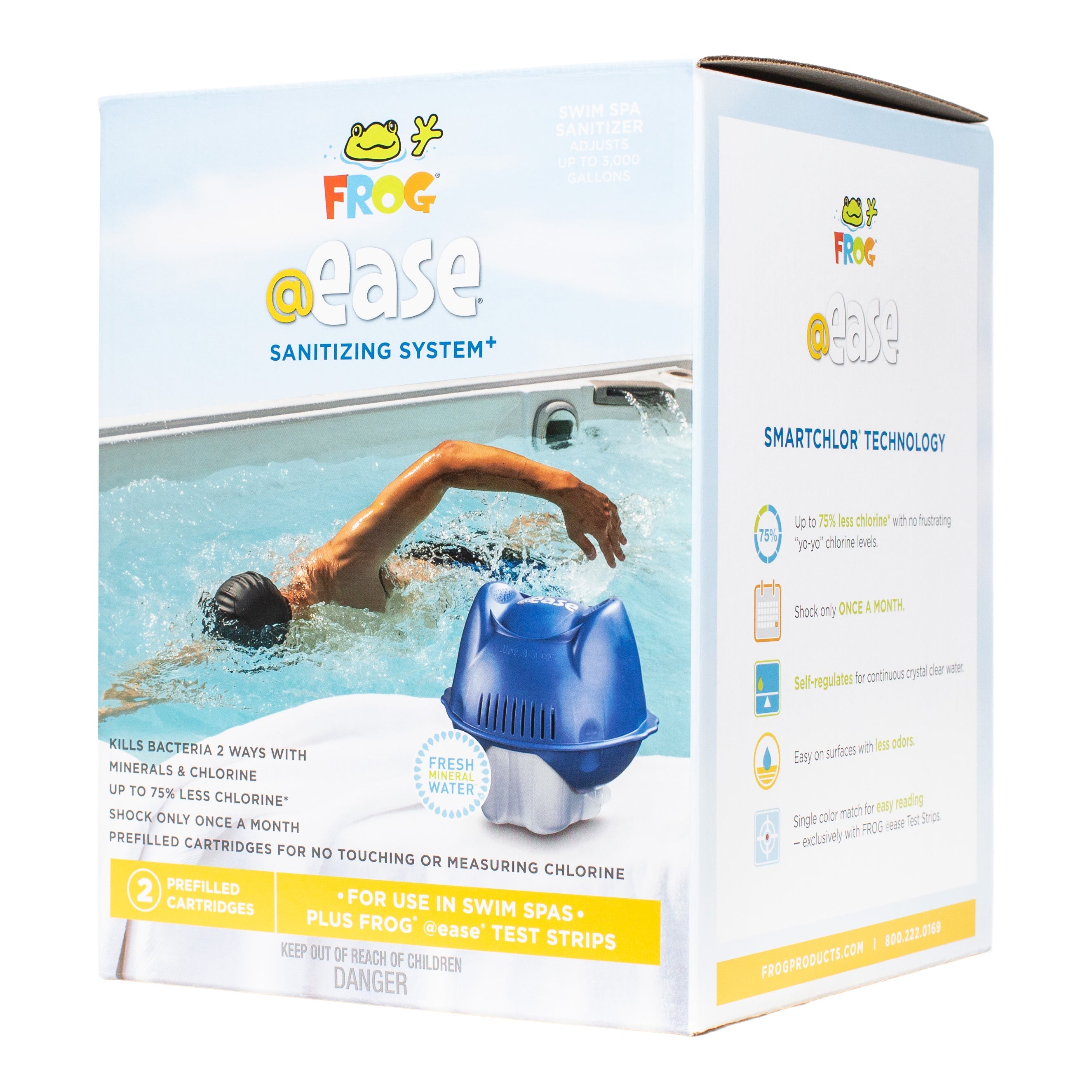 Frog Ease Sanitizing for Swim Spas Crystal Clear Water