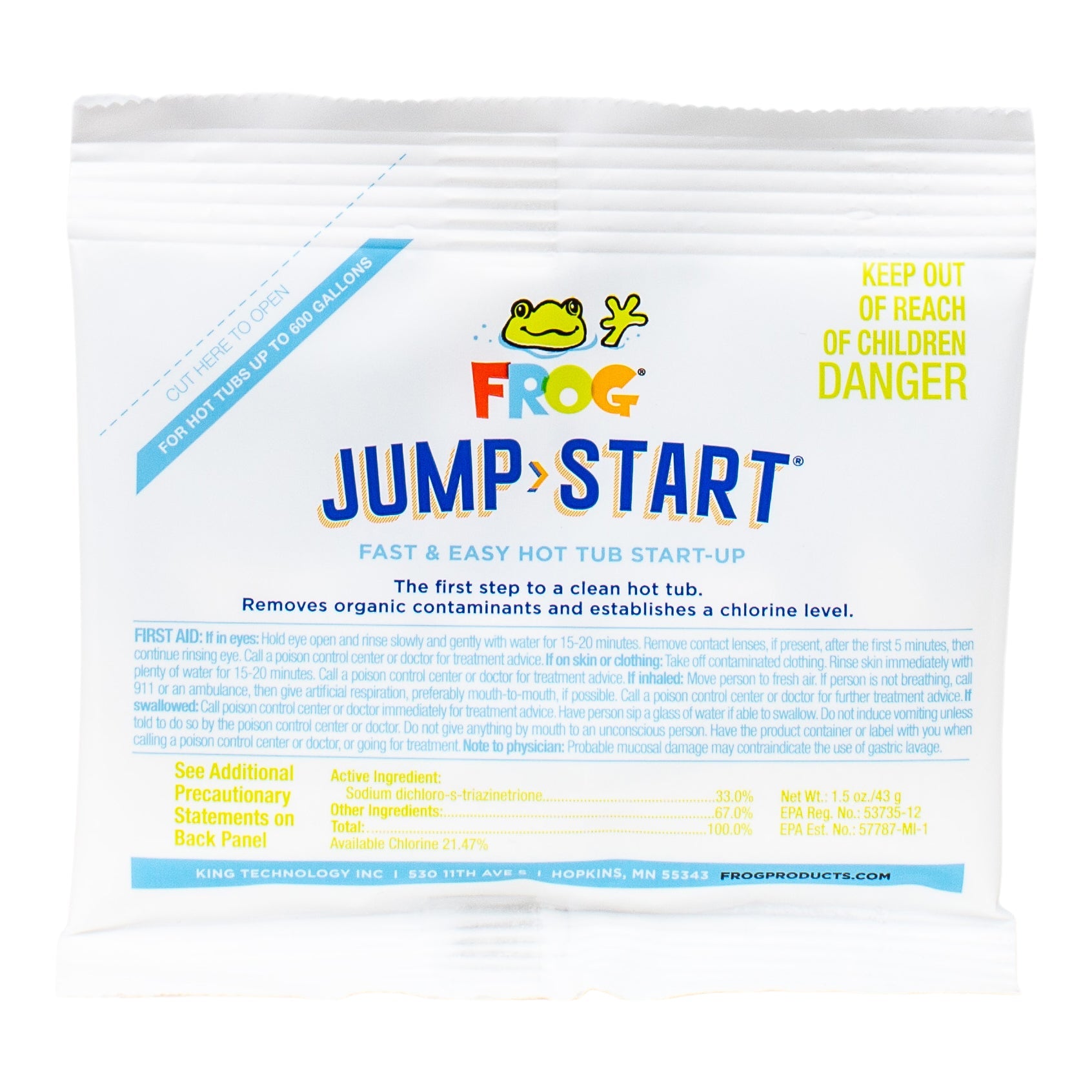 Frog Jump Start Spa Treatment For Hot Tubs 500 Gallons