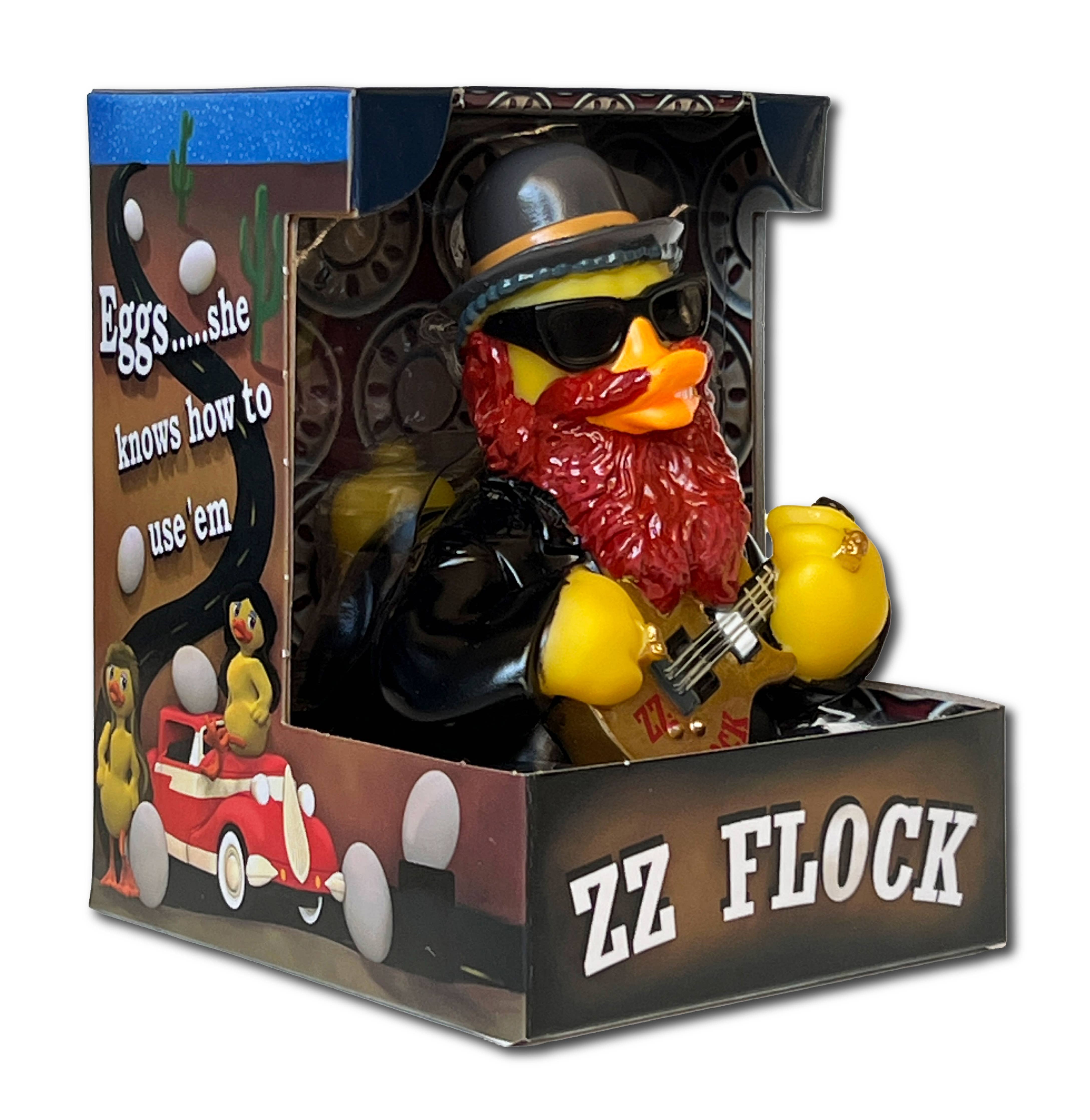 CelebriDucks ZZ Flock Rubber Duck Bath Toy Made From Recycled Materials