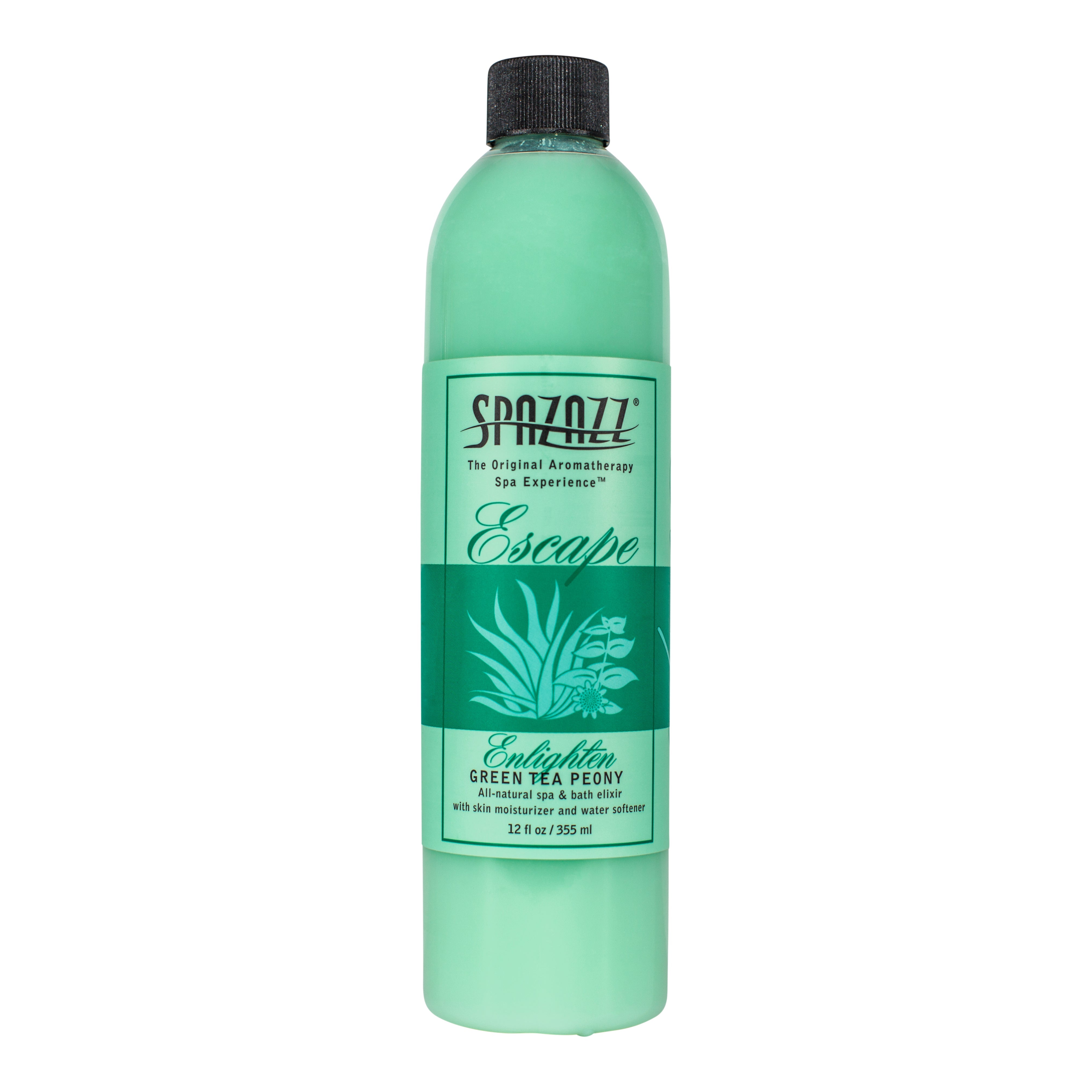 Spazazz Green Tea Peony Elixir for Relaxation and Calm Spa Experience