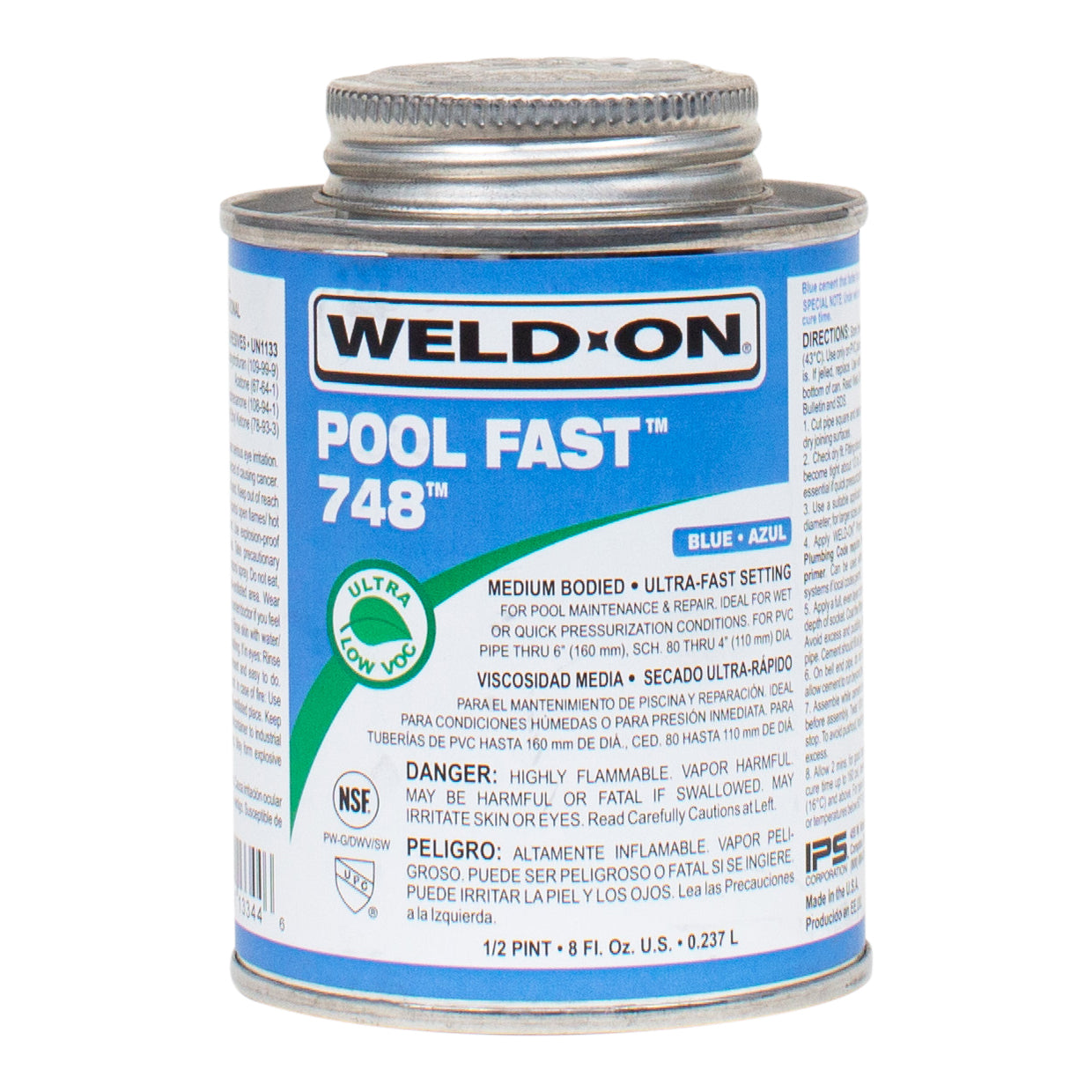 Pool Fast 748 PVC Glue Weld On Industrial Strength Cement by Weld-On