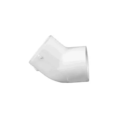 Lasco 417015BC Pipe Elbow, 1-1/2 in, Slip, 45 deg Angle, PVC, White, SCH 40 Schedule, 330 psi Pressure by Duckies Pool Supply