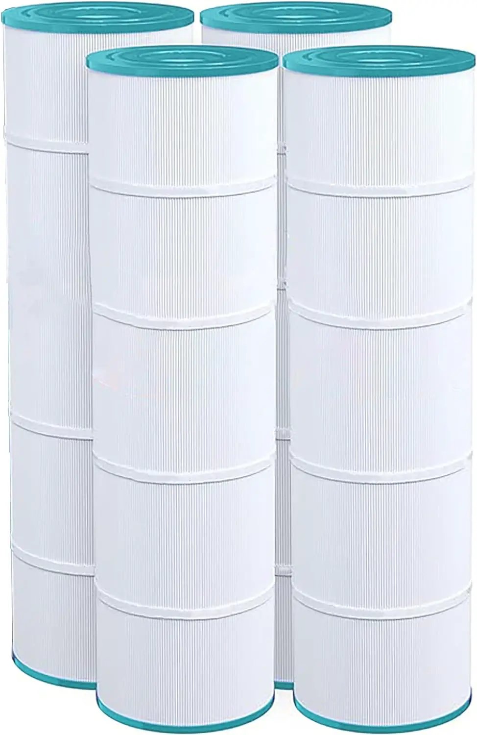 4 Pack HF7487-04 Advanced Pool Filter Cartridge - Replacement for Pleatco PA100N, Unicel C-7487, Filbur FC-1270, Hayward Super-Star-Clear C4000, SwimClear C4020 by Hurricane Pool Filters