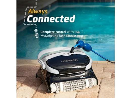 Maytronics Dolphin Explorer E25 Inground Robotic Pool Cleaner with Caddy | 99996406-XPI-KIT by Maytronics