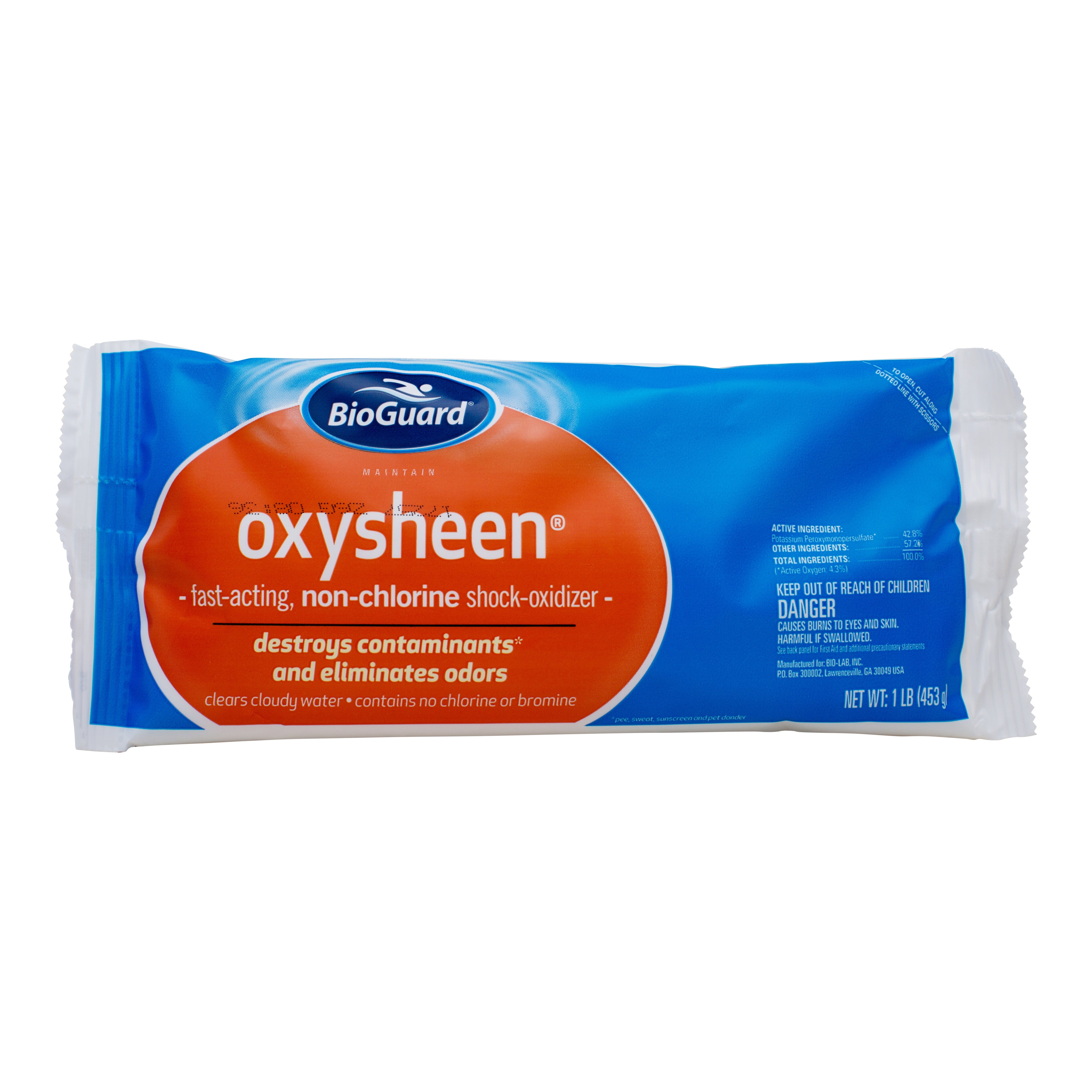 BioGuard Oxysheen Non-Chlorine Pool Shock Treatment for Cleaner and Brighter Water