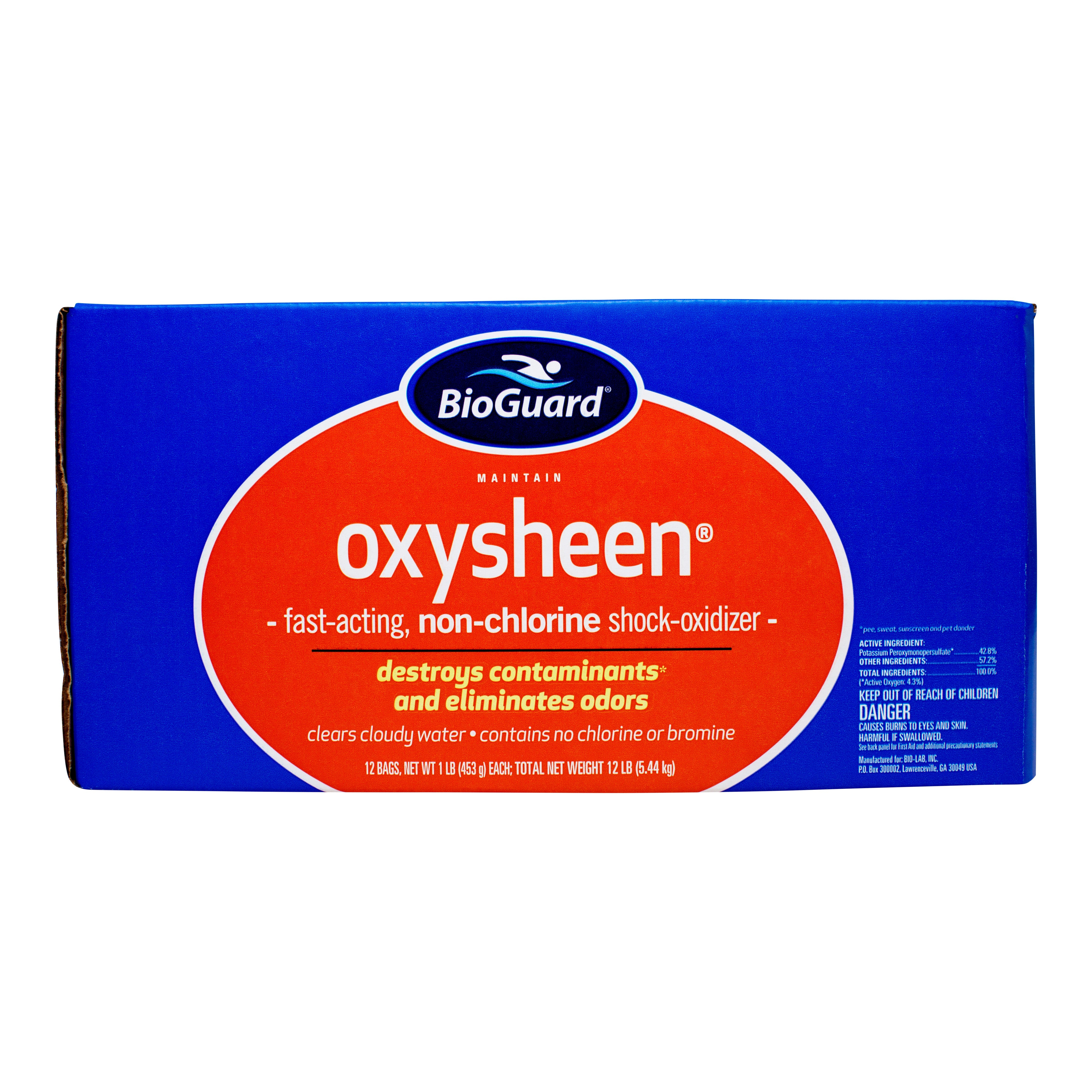 BioGuard Oxysheen Non-Chlorine Pool Shock Treatment for Cleaner and Brighter Water