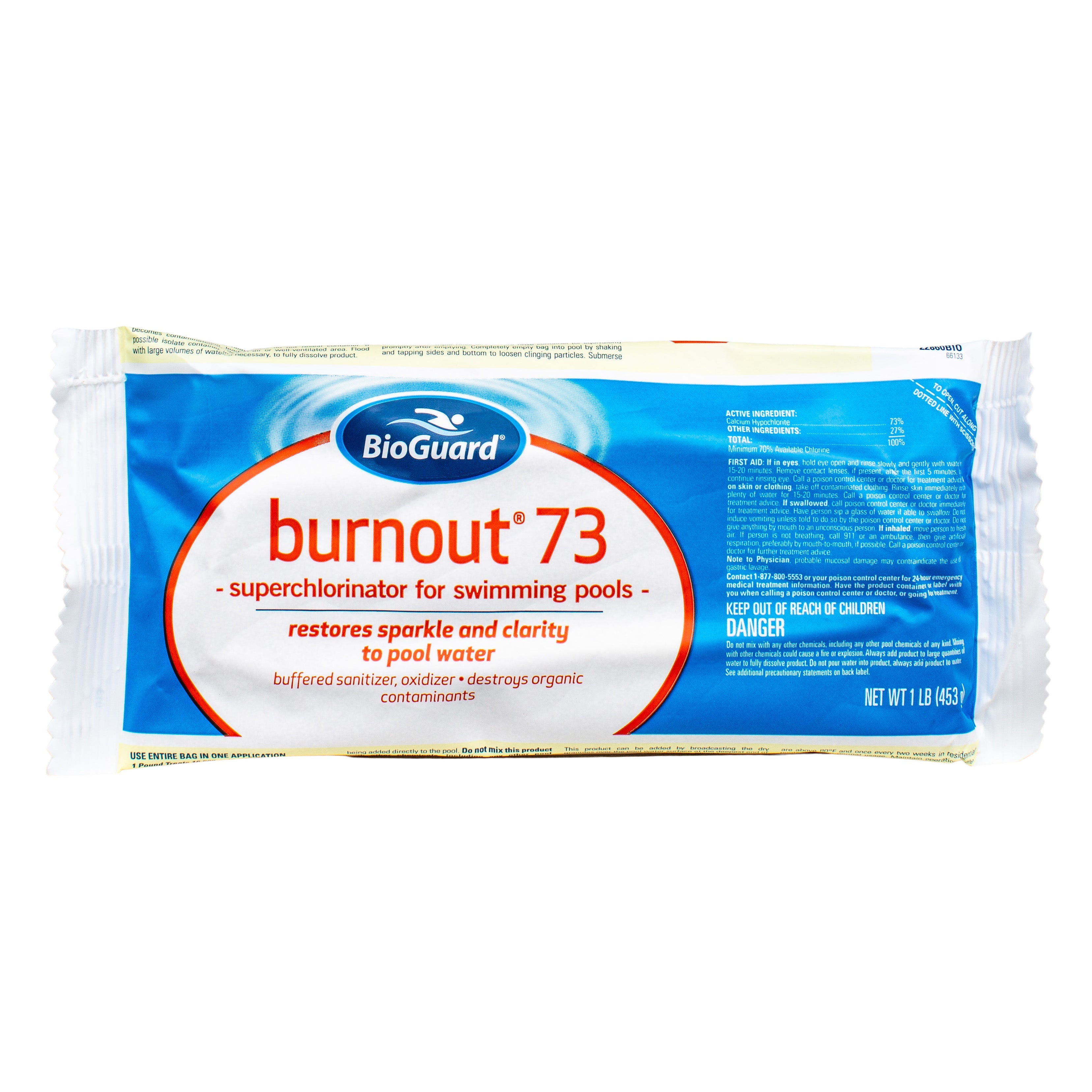 BioGuard Burnout 73 Superchlorinator for Swimming Pools Treats 16500 Gallons