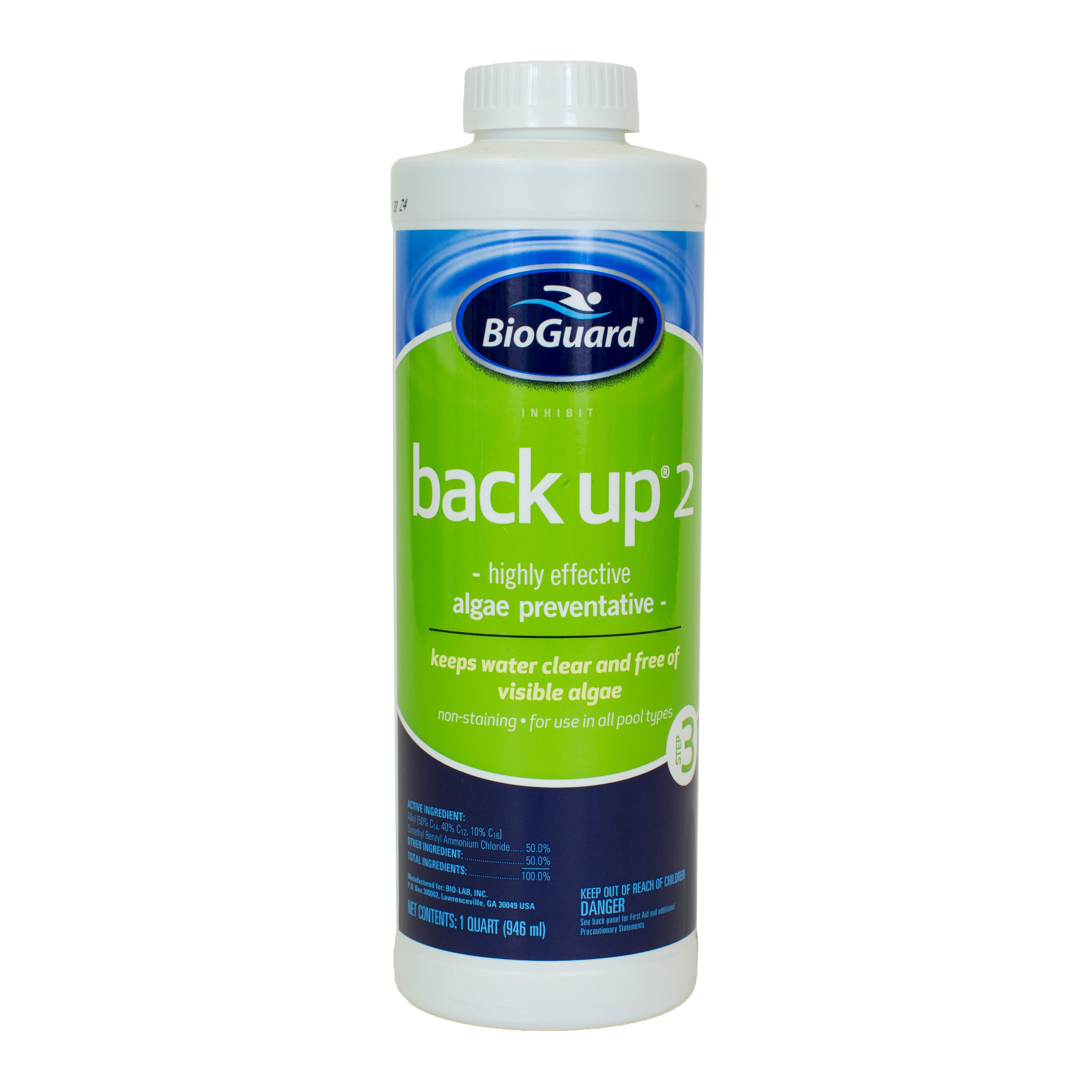 BioGuard Back Up 2 Algaecide Effective Algae Prevention Solution