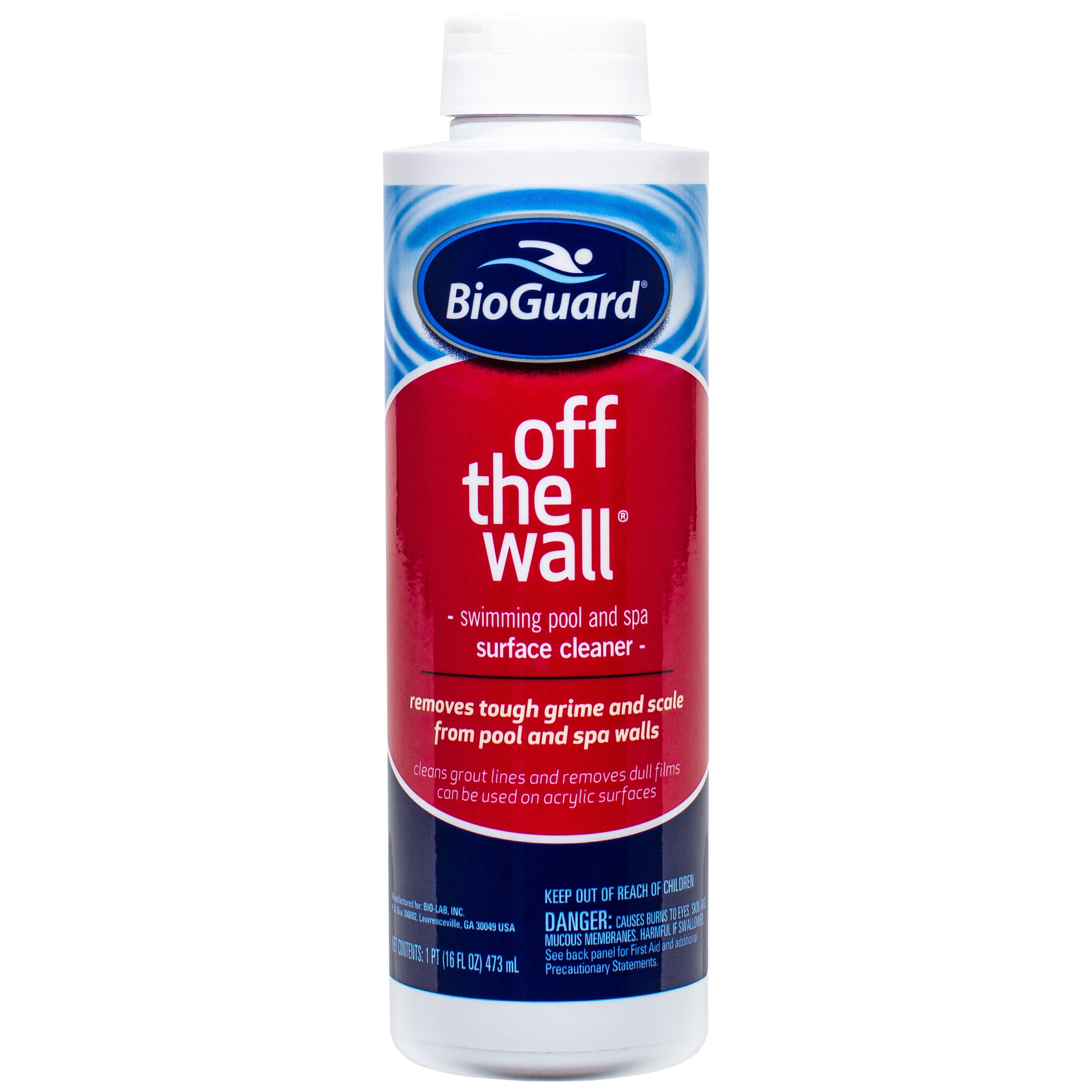 BioGuard Off The Wall Surface Cleaner for Stubborn Scale and Stains on Pool and Spa Surfaces