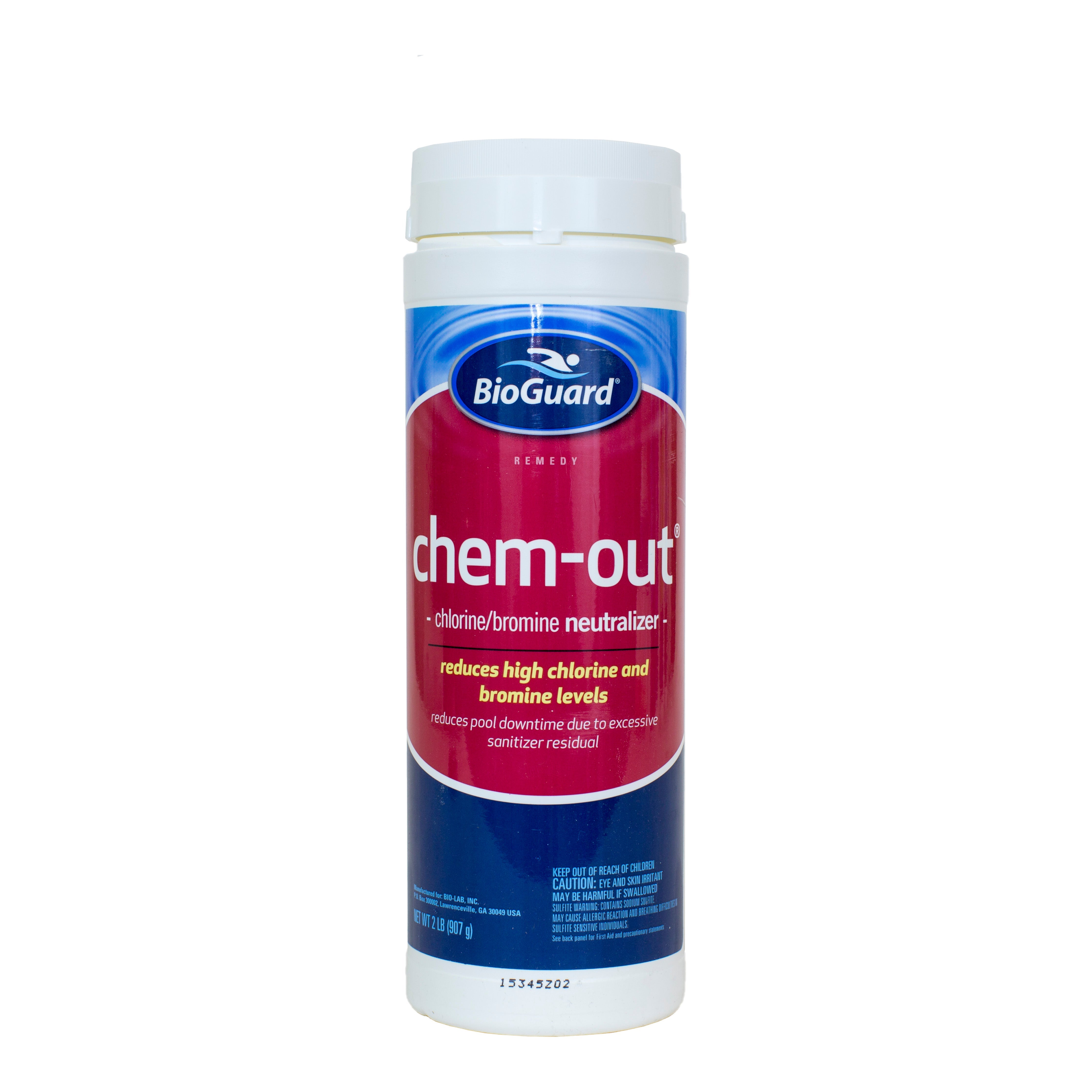 BioGuard ChemOut Pool Water Treatment for Chlorine Bromine and Hydrogen Peroxide Removal
