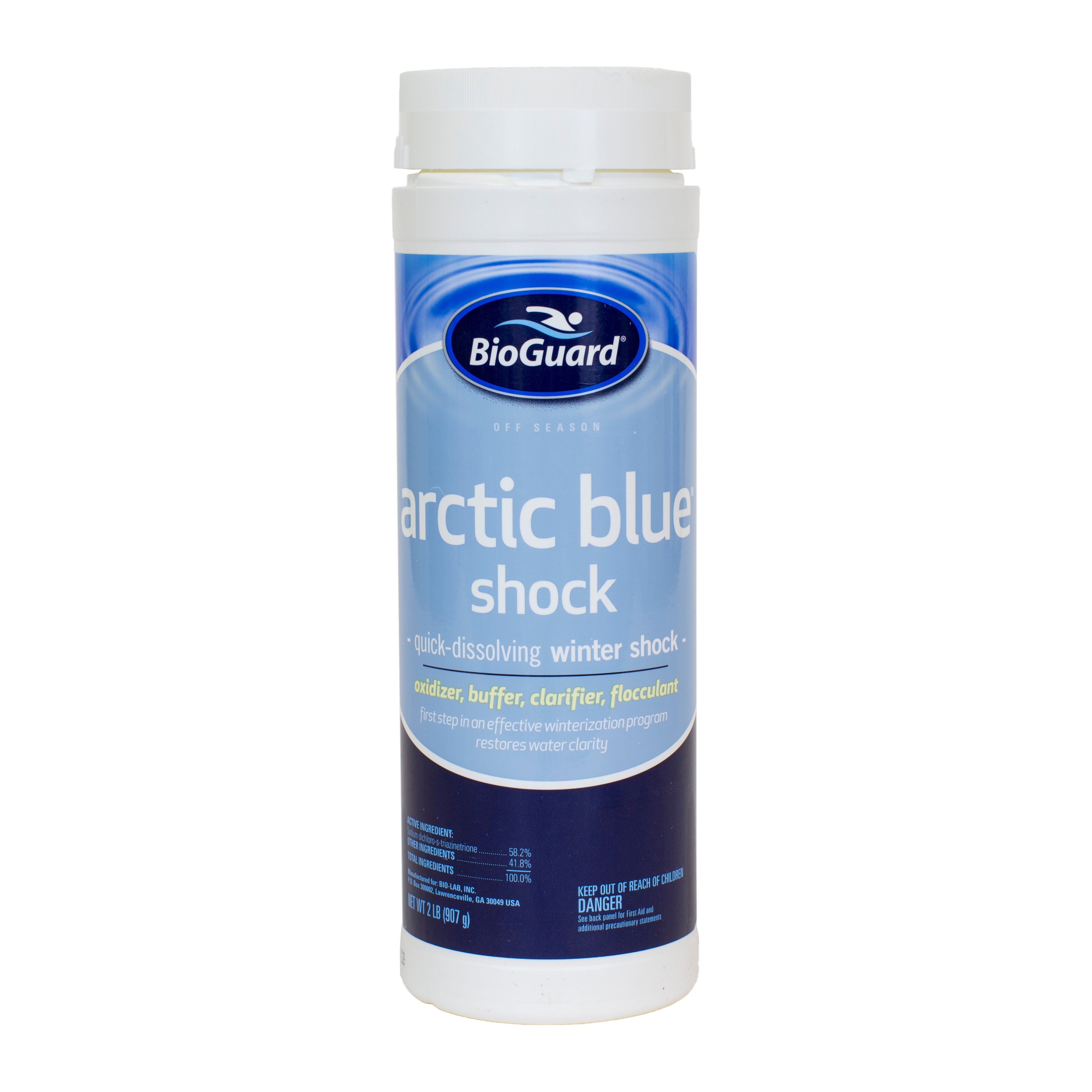 BioGuard Arctic Blue Shock Granular Pool Winterizer for Algae and Bacteria Control