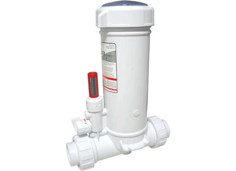 Powerclean Tab Ultra In-Line Chlorinator with Base, Clear Glass Lid, 25280-400-000 by Custom Molded Products (CMP)