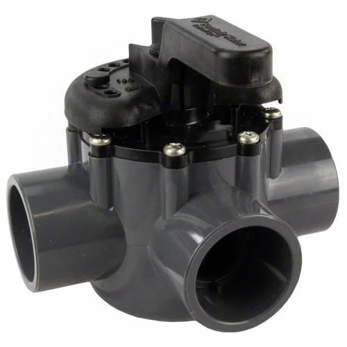 Pentair 3 Way PVC Valve 1.5" X 2" 263037 by Pentair