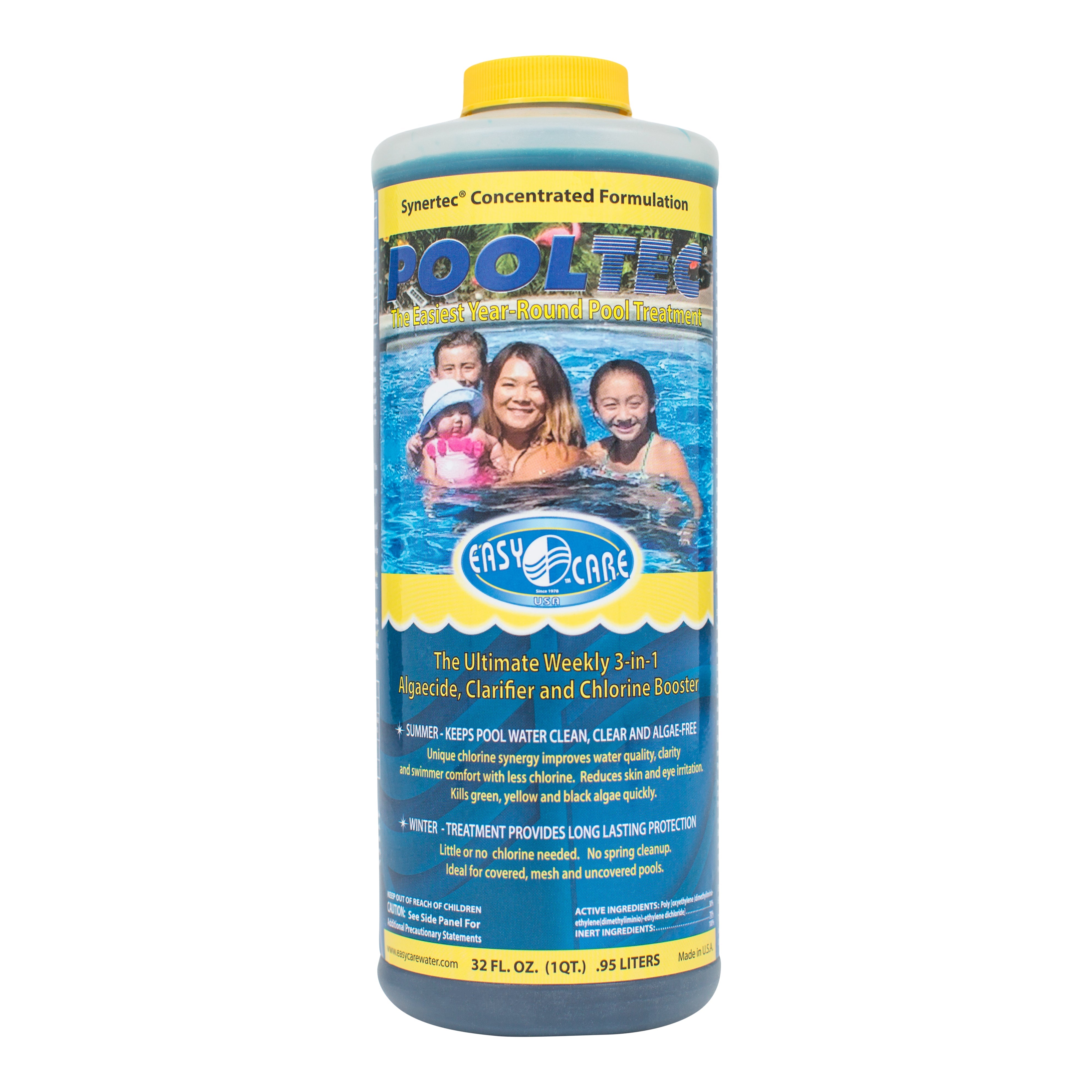 EasyCare Pooltec 3 in 1 Algaecide Clarifier and Chlorine Booster