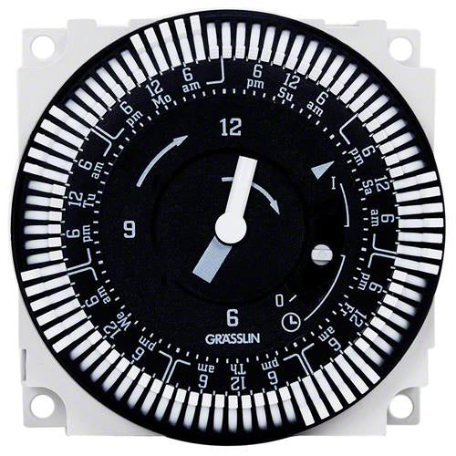 Electro Mechanical 24 Hour Panel Mount SPDT Timer 120V