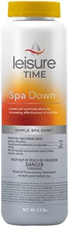 Leisure Time 22338 Spa Down, pH Reducer for Hot Tubs and Spas, Prevents Scaling and Clouding, Compatible with Various Sanitizers, 2.5lbs|B000V8BUBE