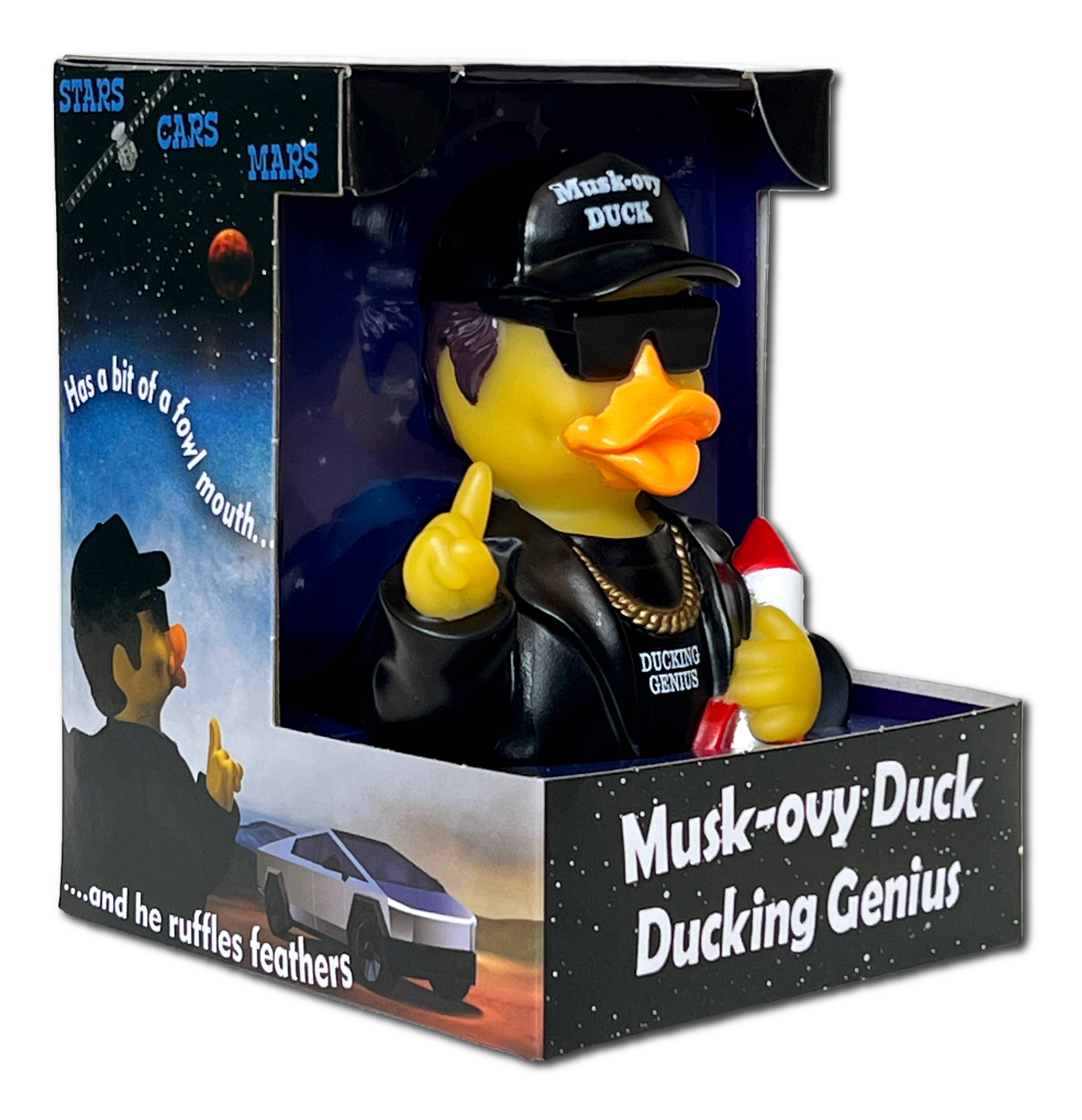 Elon Musk Ducking Genius Celebrity Rubber Duck By CelebriDucks