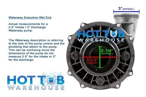 Waterway Executive 3 HP 2 Speed 2-1/2" Intake 2" Discharge 56 Frame 230 Volt Pump ME-30226-25 by Waterway