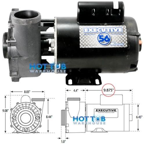 Waterway Executive 3 HP 2 Speed 2" Intake 2" Discharge 56 Frame 230 Volt Pump ME-30226-20 by Waterway