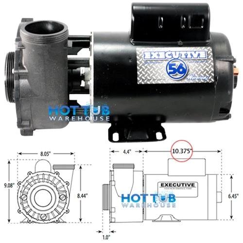 Waterway Executive 4 HP 2 Speed 2-1/2" Intake 2" Discharge 56 Frame 230 Volt Pump 3721621-13 by Waterway