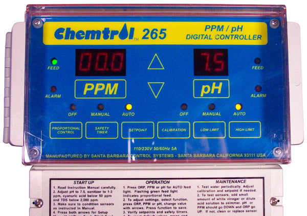 Chemtrol 265 PPM PH Digital Controller With 4 20 MA Outputs
