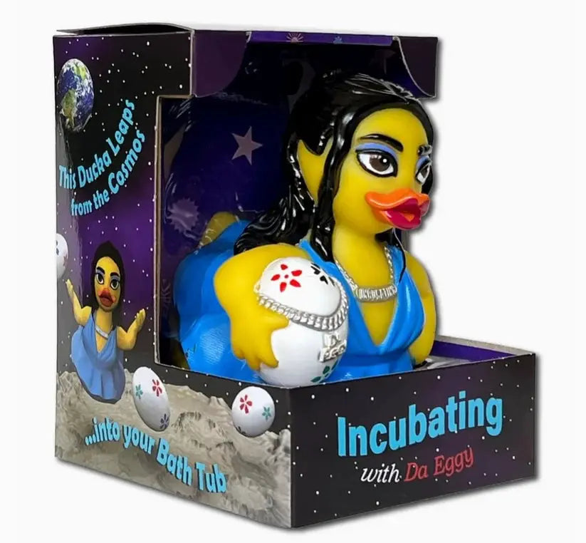 Celebri Ducks Ducka Leapa Incubating with Da Eggy Rubber Duck by Duckies Pool Supply