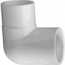 Lasco 90 Degree Street Elbow 1.5"Spigot x 1.5"Slip Schedule 40, 409-015 by LASCO