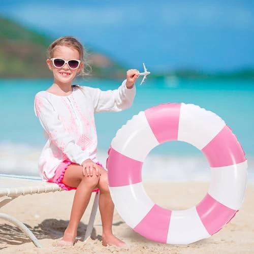 JarThenaAMCS 12Pcs Inflatable Swimming Float Toy Swim Ring Fun Pool Lounger Tube, 22.8 Inch by JarThenaAMCS