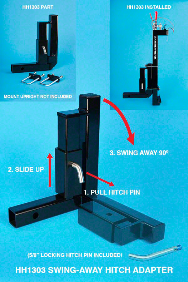 HammerHead Swing Away Hitch Adapter For Tailgate Access
