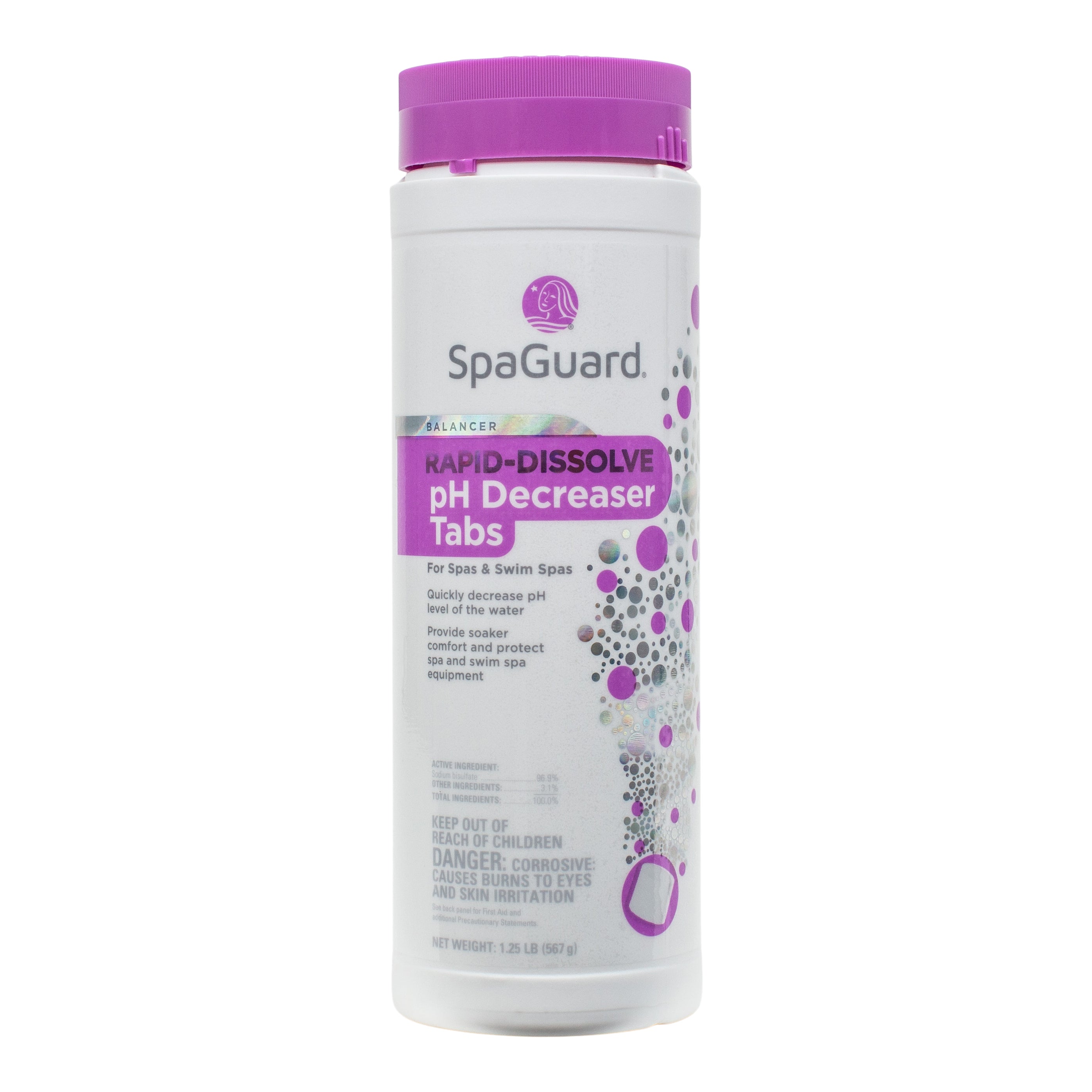 SpaGuard Rapid Dissolve pH Decreaser Tabs for Spa Water Balance