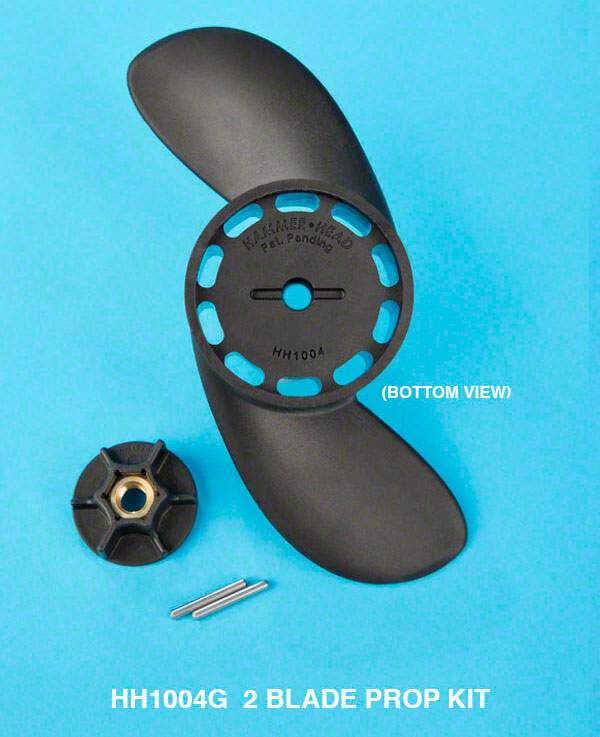 HammerHead 2 Blade Propeller Kit With Nut And Pins
