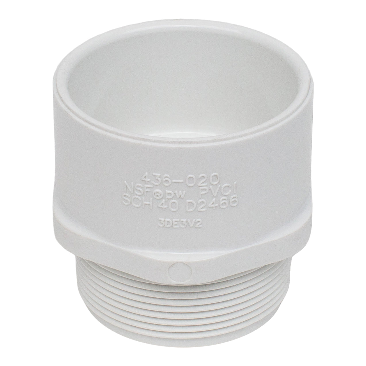 WestLake Pipe & Fittings 436020 PVC Male Adapter MPTXSOC Schedule 40 Pool Plumbing Replacement Part