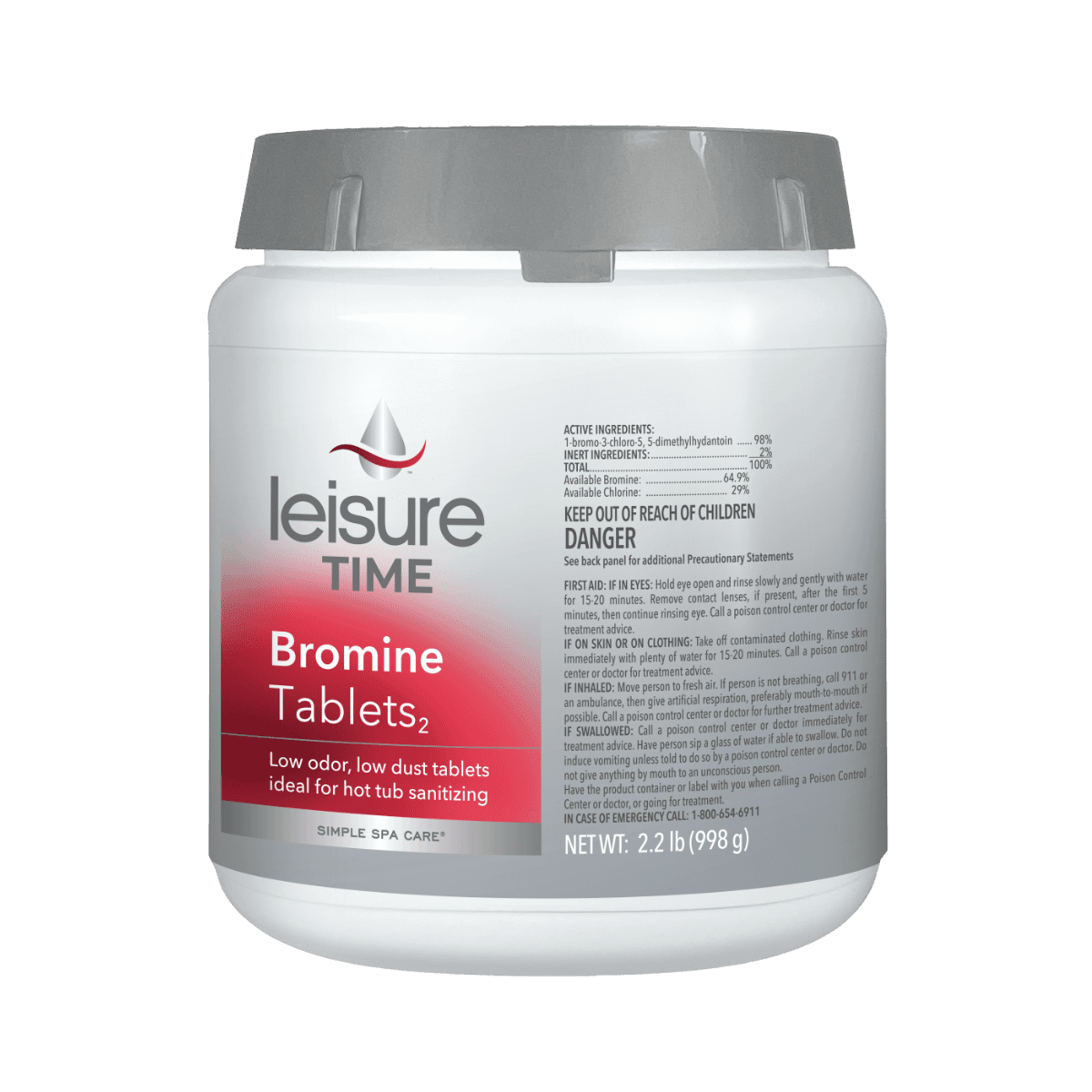 Leisure Time Bromine Tabs front of pack