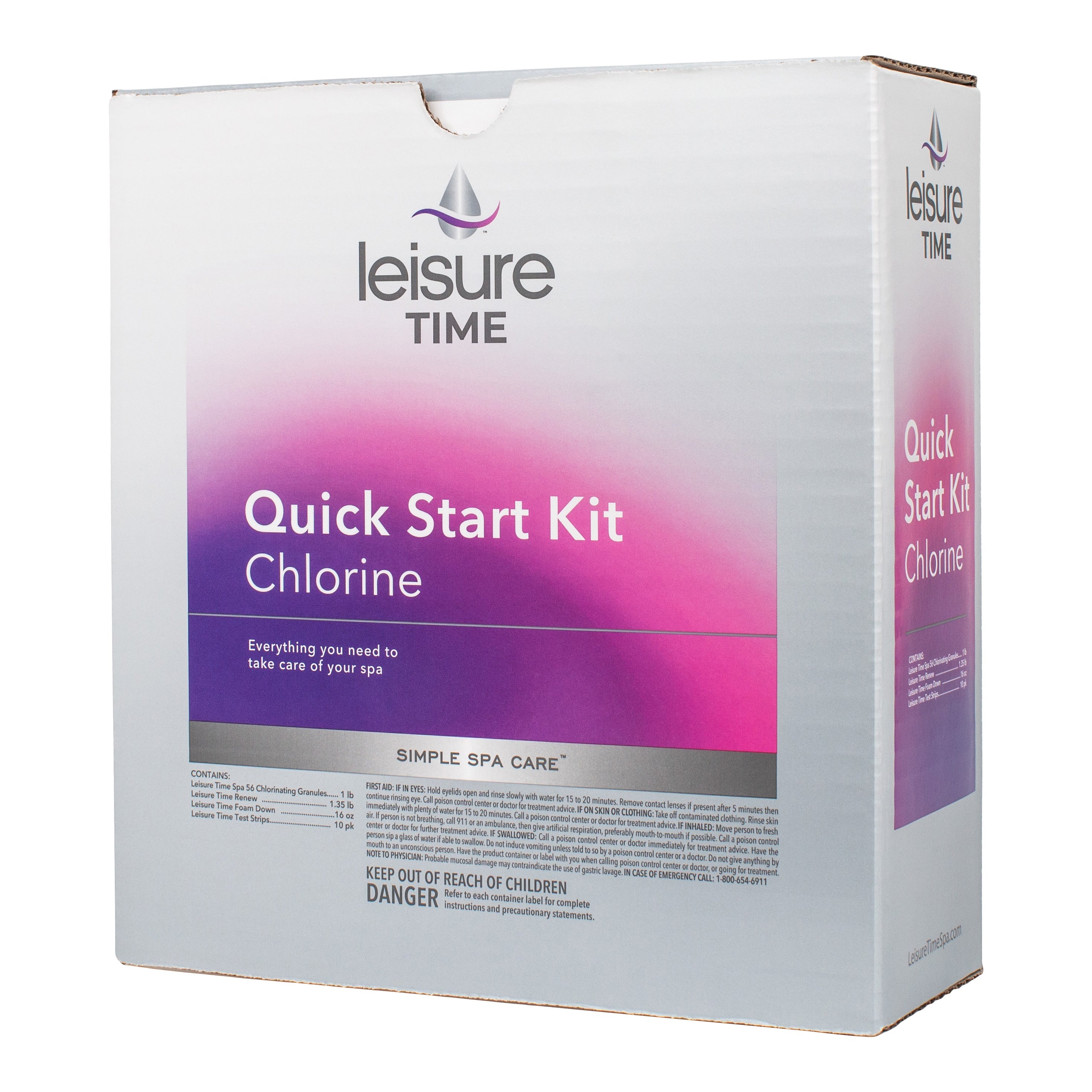 Leisure Time Quick Start Kit for Chlorine Spa Maintenance