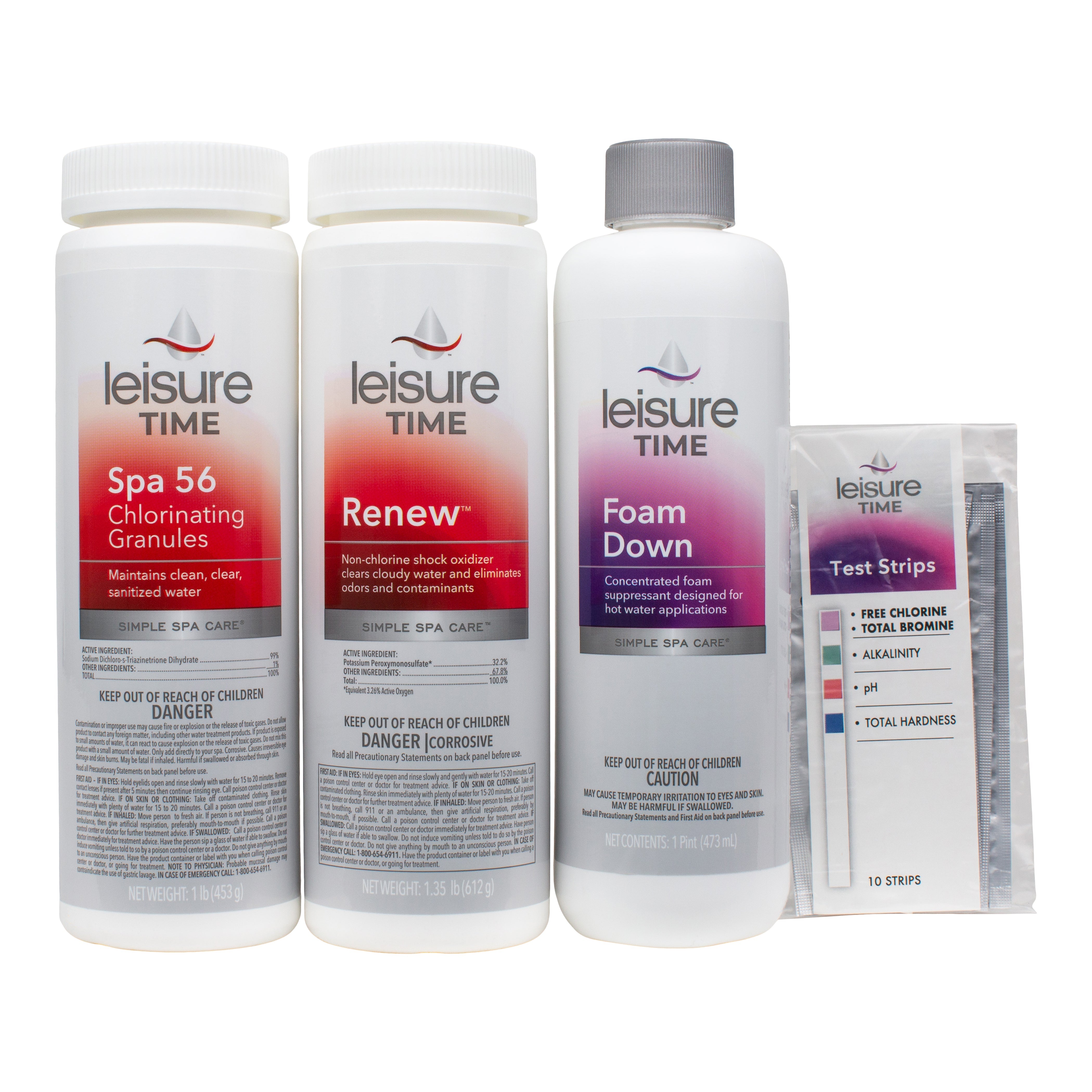 Leisure Time Quick Start Kit for Chlorine Spa Maintenance