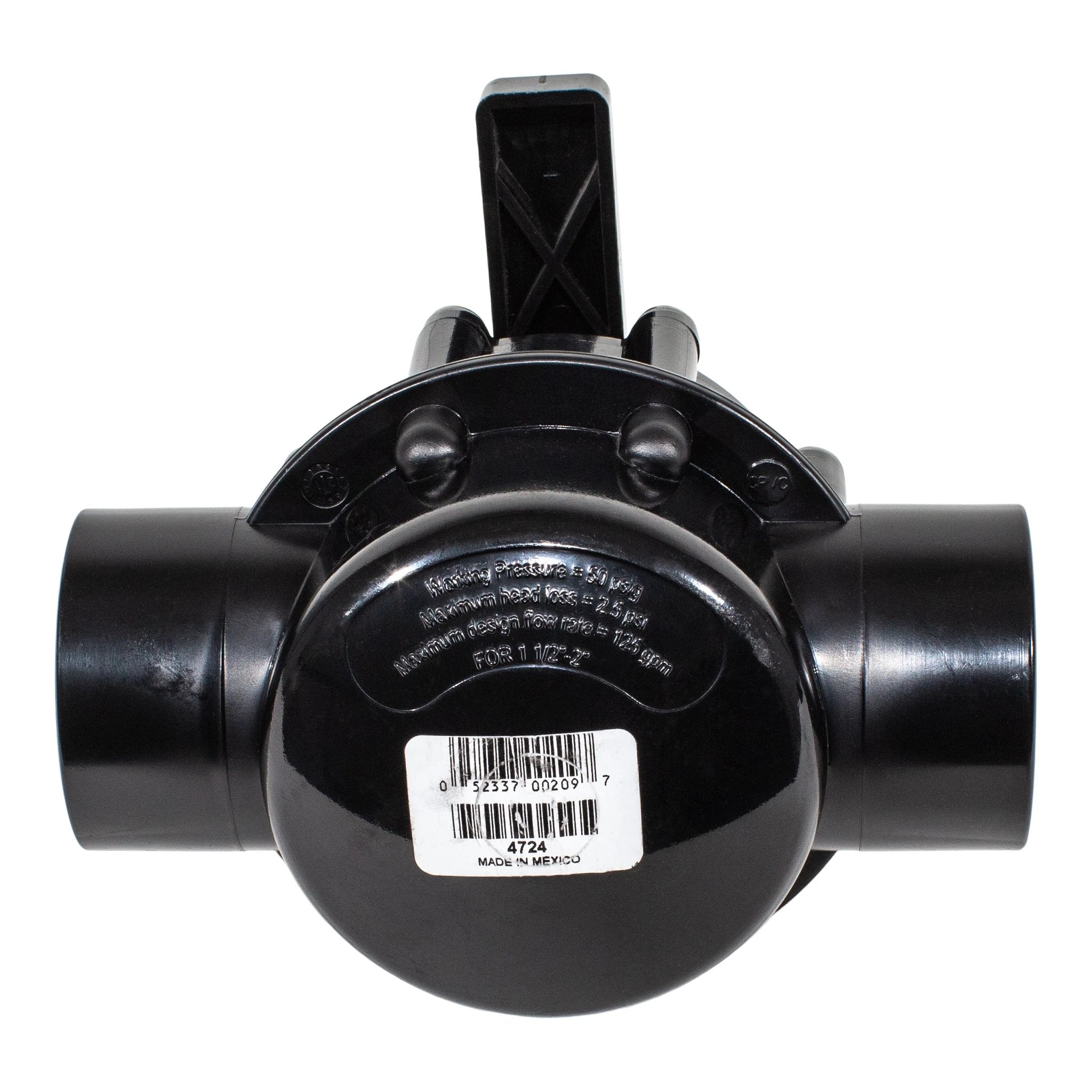 Jandy Never Lube Valve 2 Port 1.5 to 2 in CPVC 4724 by Jandy