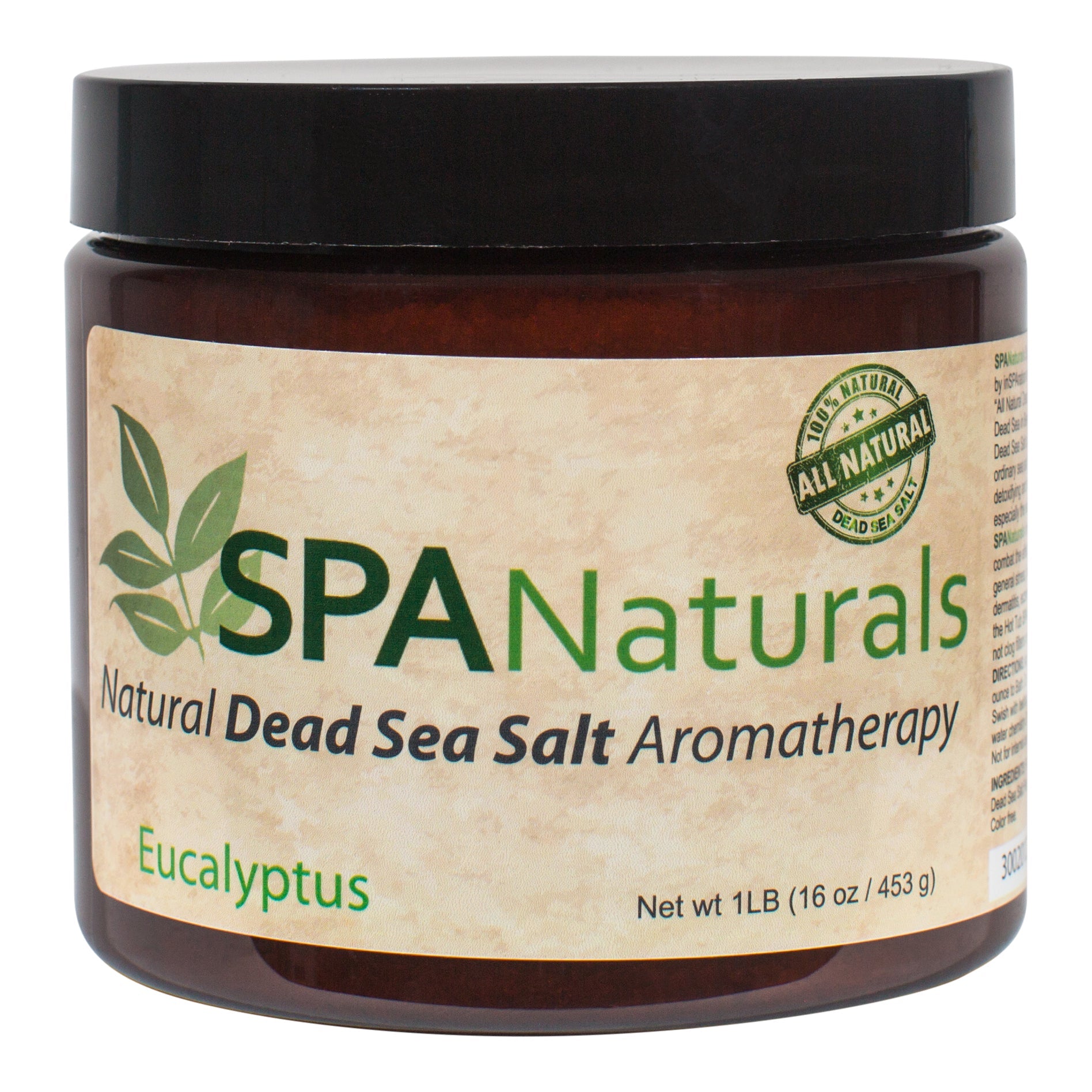 InSPAration Spa Naturals Dead Sea Salt Eucalyptus Aromatherapy Crystals 100 Percent Natural Mineral Rich Detoxifying Bath Crystals