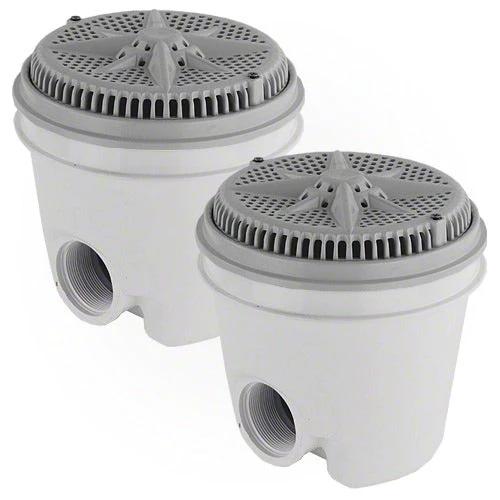 Pentair StarGuard Main Drain Complete 500114 - Gray - Two Pack by Pentair