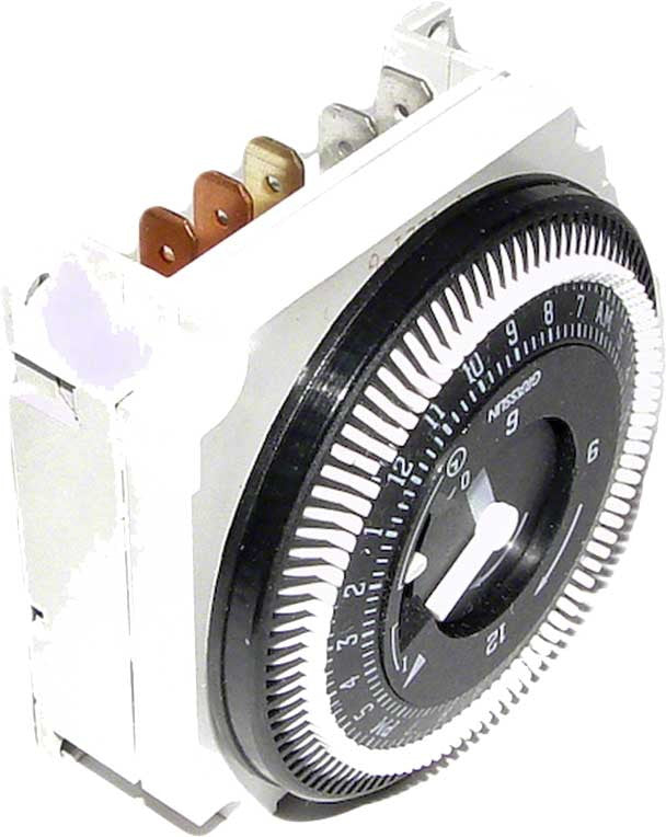Electro Mechanical 24 Hour Panel Mount SPDT Timer 120V
