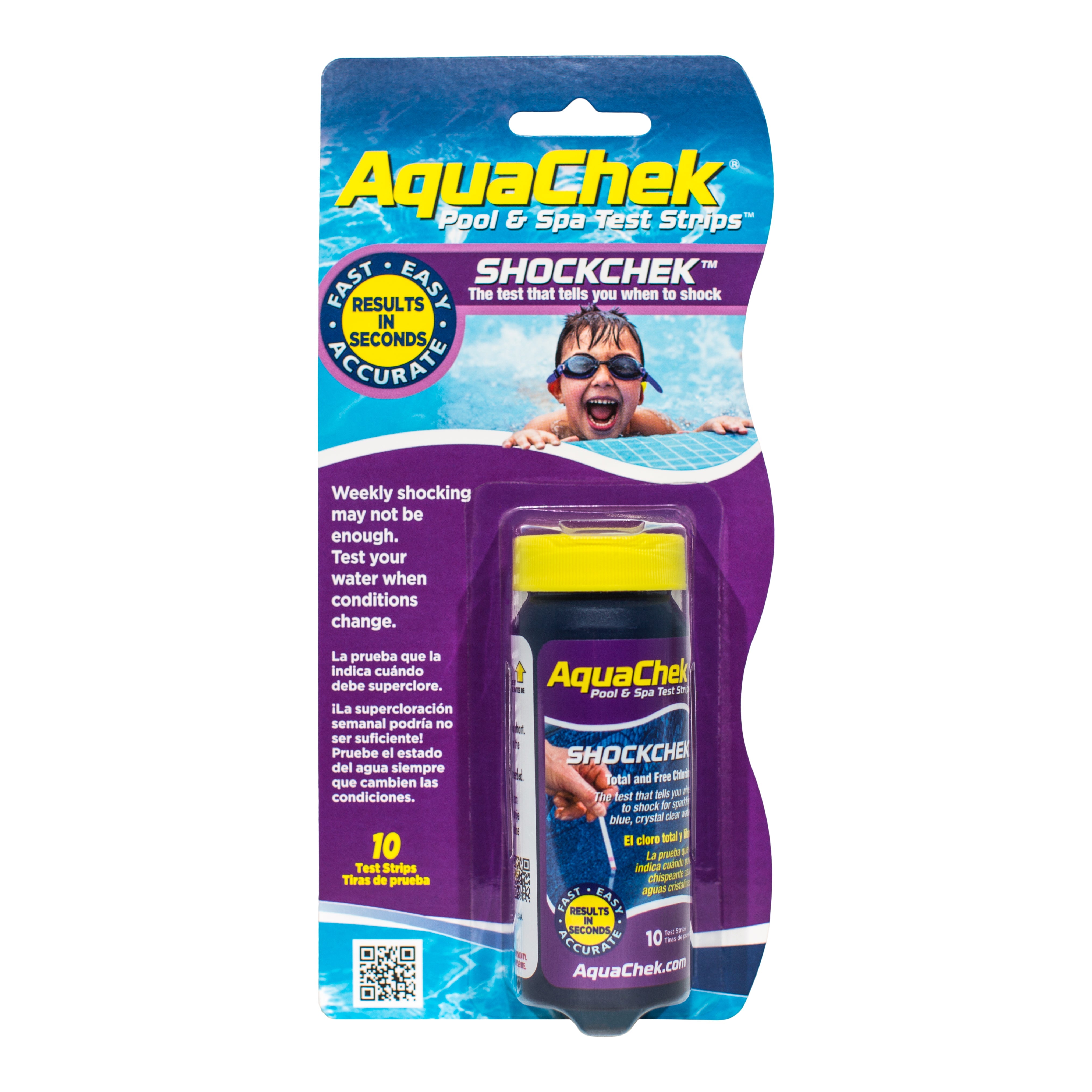 AquaChek ShockChek Pool and Spa Test Strips for Safe Water Maintenance