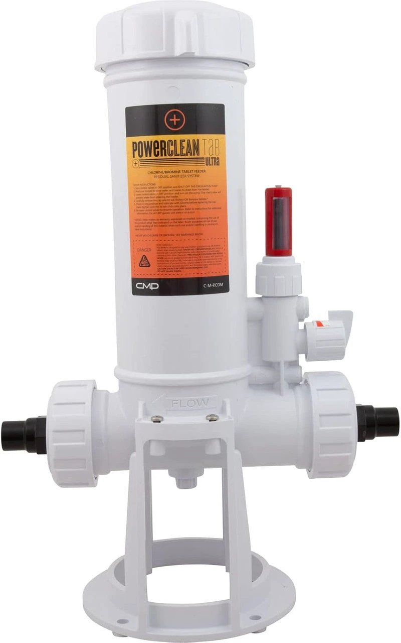 Powerclean Tab Ultra Off-Line Chlorinator with 1.5"-2" Clamp Size, Clear Glass Lid, 25280-300-000 by Custom Molded Products (CMP)