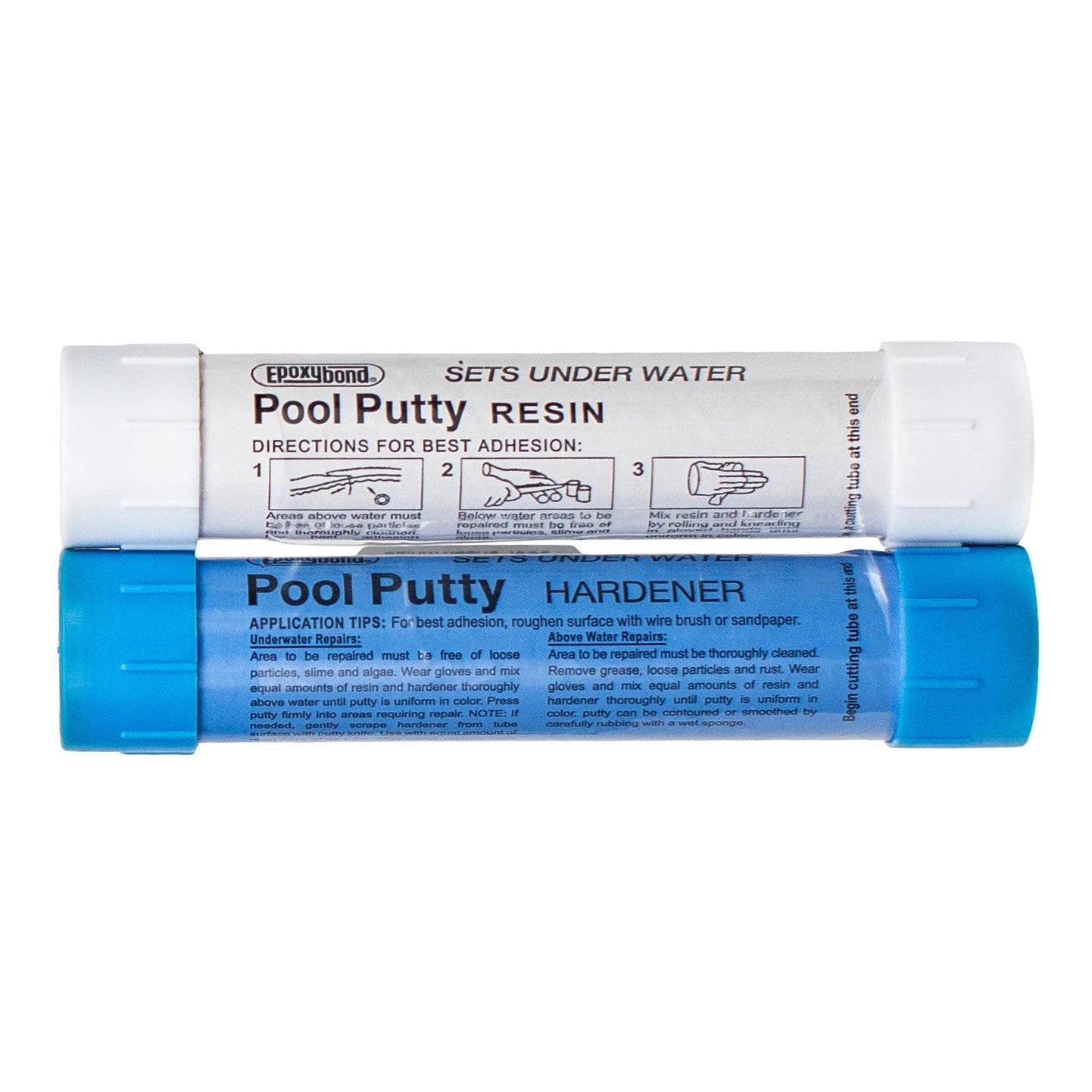 Epoxybond Two Part Pool Putty Underwater Concrete Gunite Leak Repair by Atlas Minerals