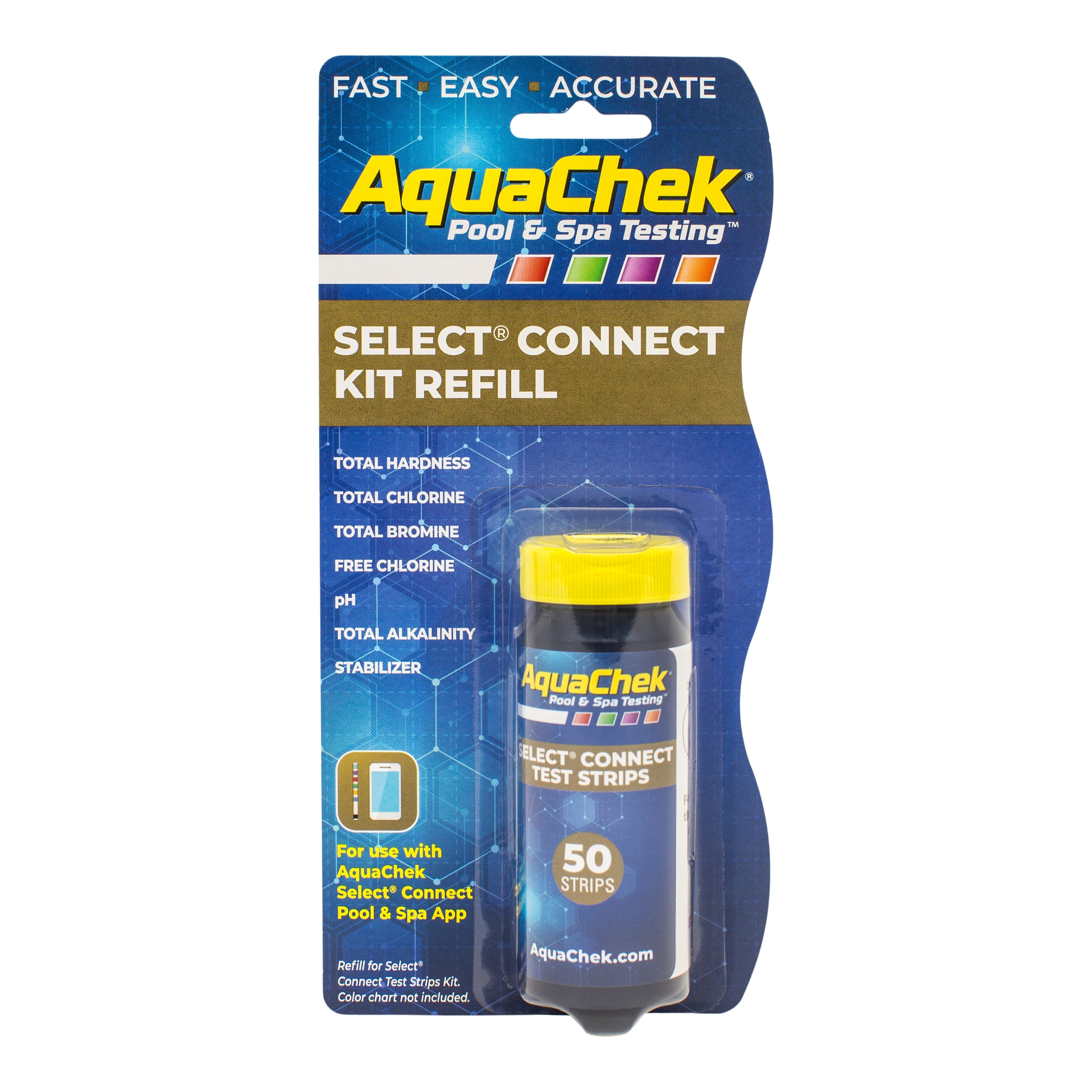 AquaChek Select Connect Kit Refill 7-in-1 Test Strips Replacement