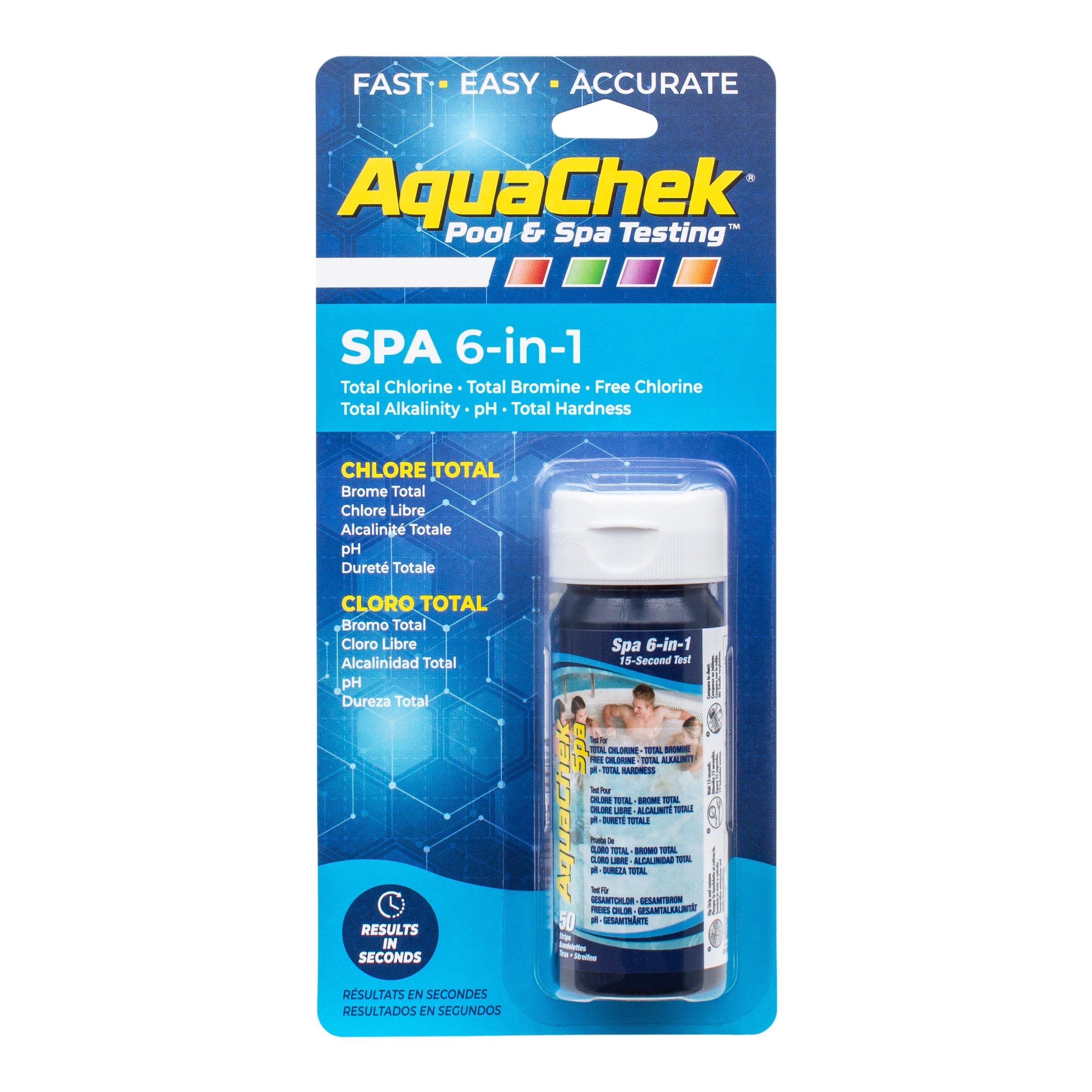 AquaChek Spa 6 In 1 Test Strips For Hot Tub Water Testing