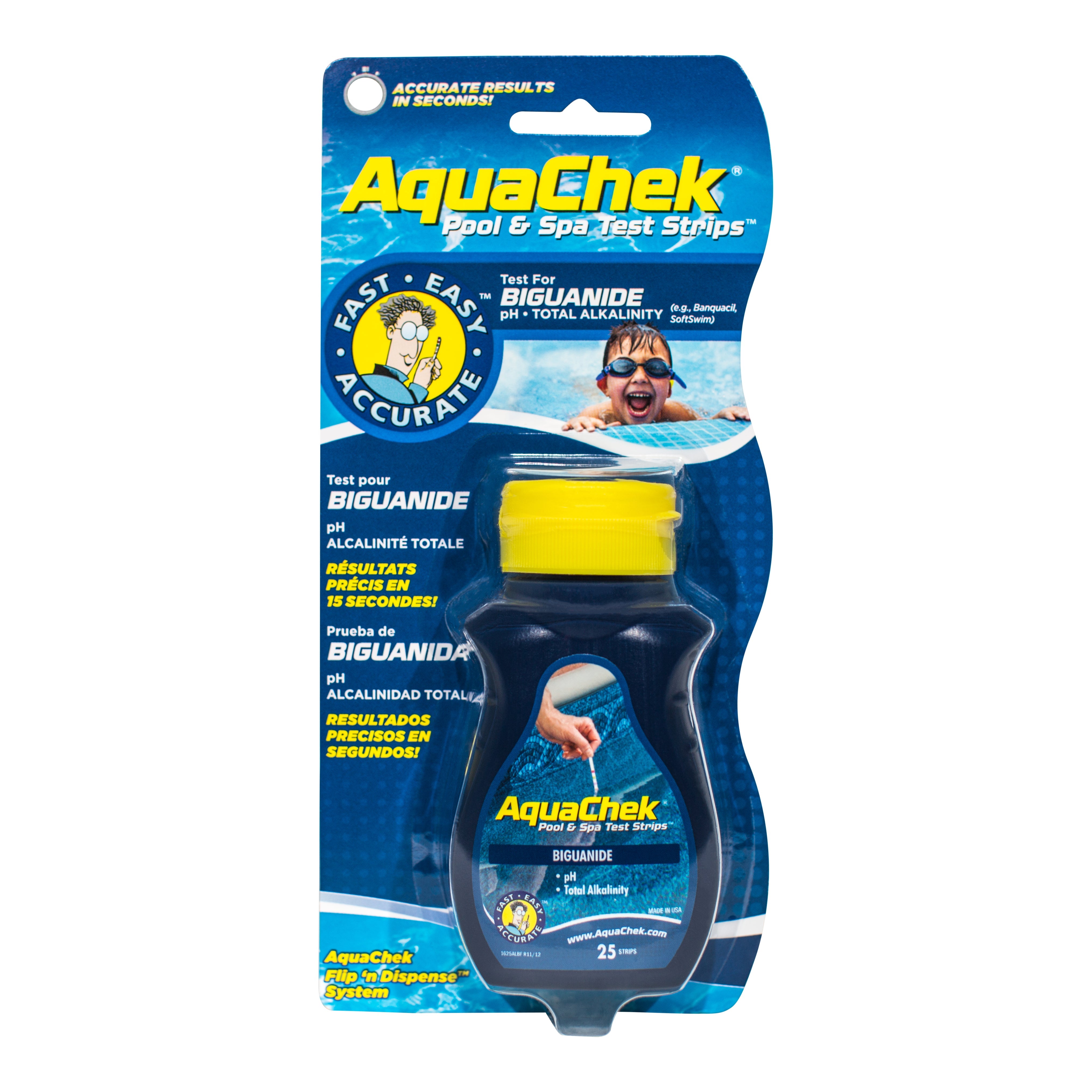 AquaChek Biguanide Test Strips for Accurate Pool and Spa Water Testing