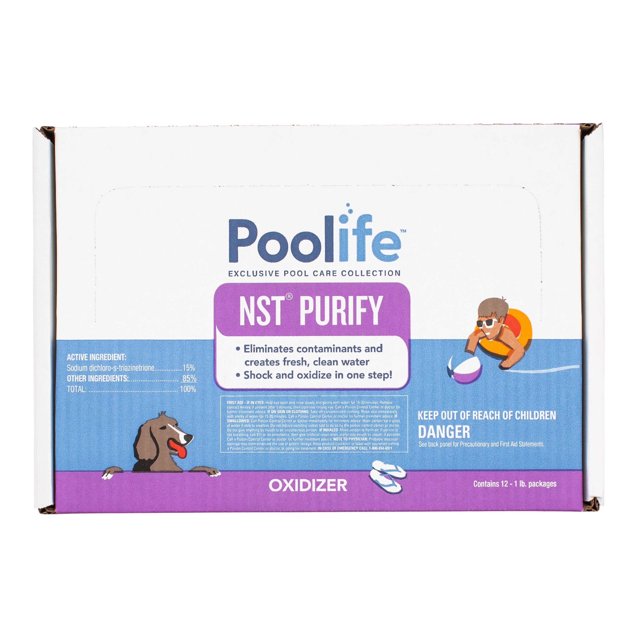 Poolife NST Purify One Step Shock Oxidizer for Clean Water