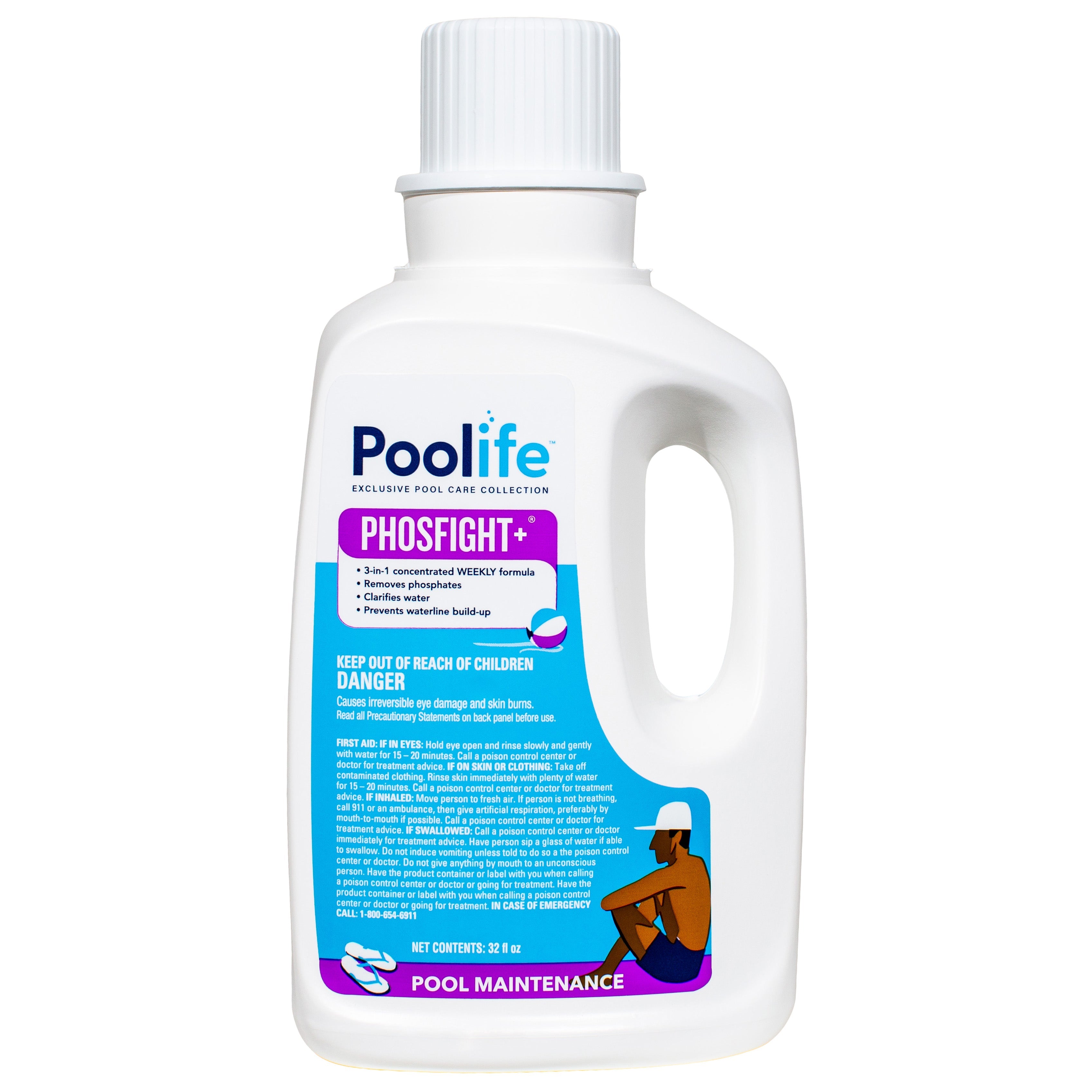 Poolife PhosFIGHT Plus 3 in 1 Concentrated Formula for Clear Water and Algae Prevention