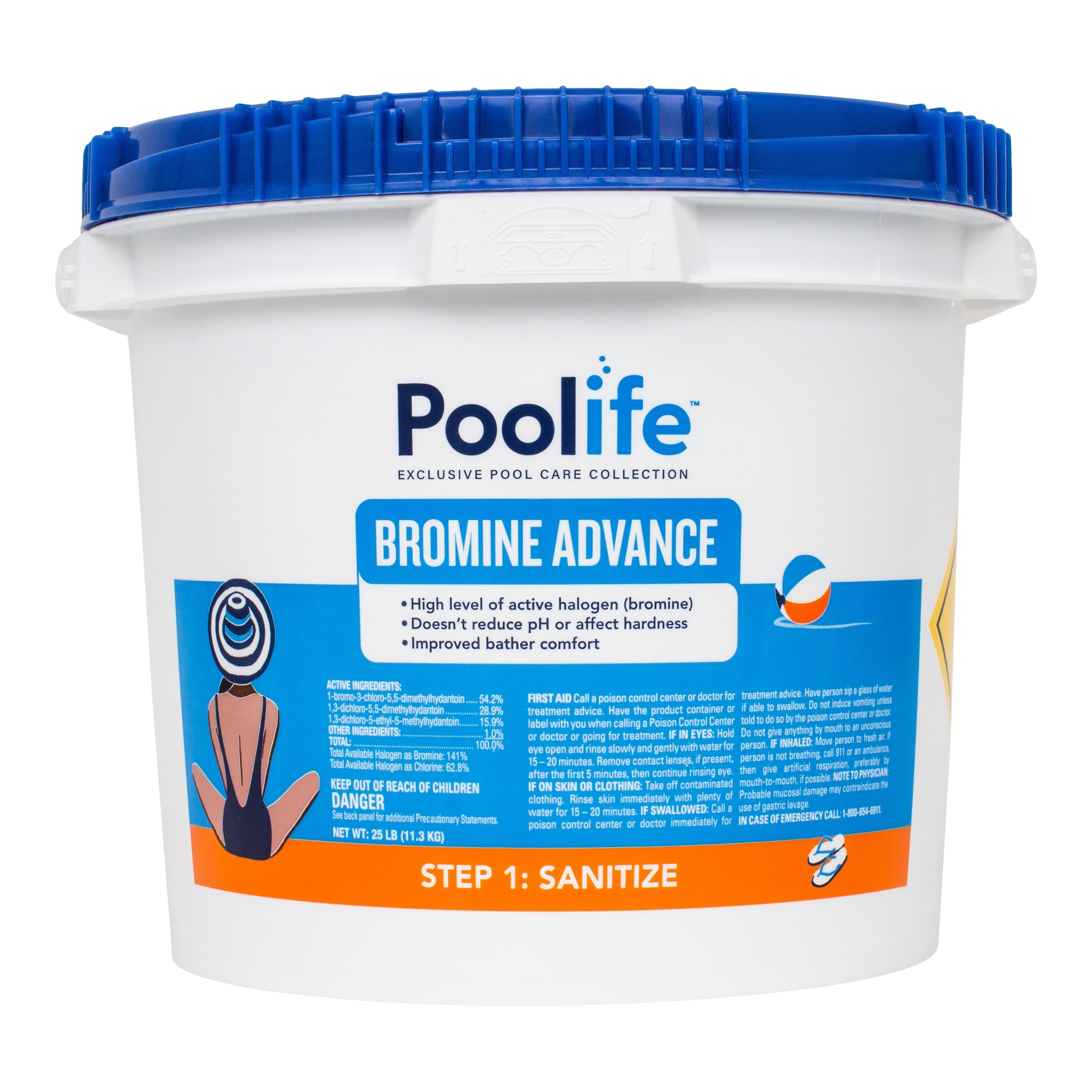 Poolife Bromine Advance Powerful Pool Sanitizer Tablets for Clean Water and Improved Bather Comfort